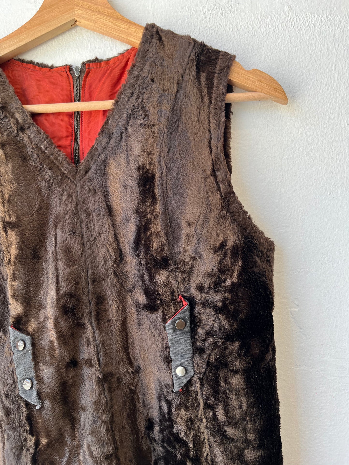 60's Fuzz Bear Shift Dress