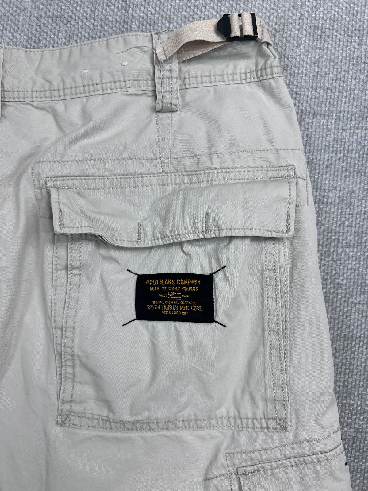 Y2K Polo Jeans Cargo Shorts 34-36"