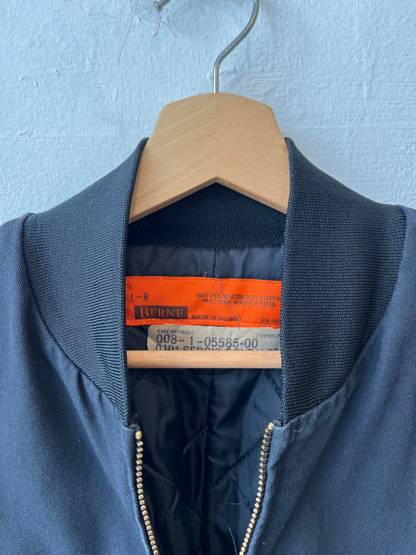 Y2K Black Bomber Work Jacket