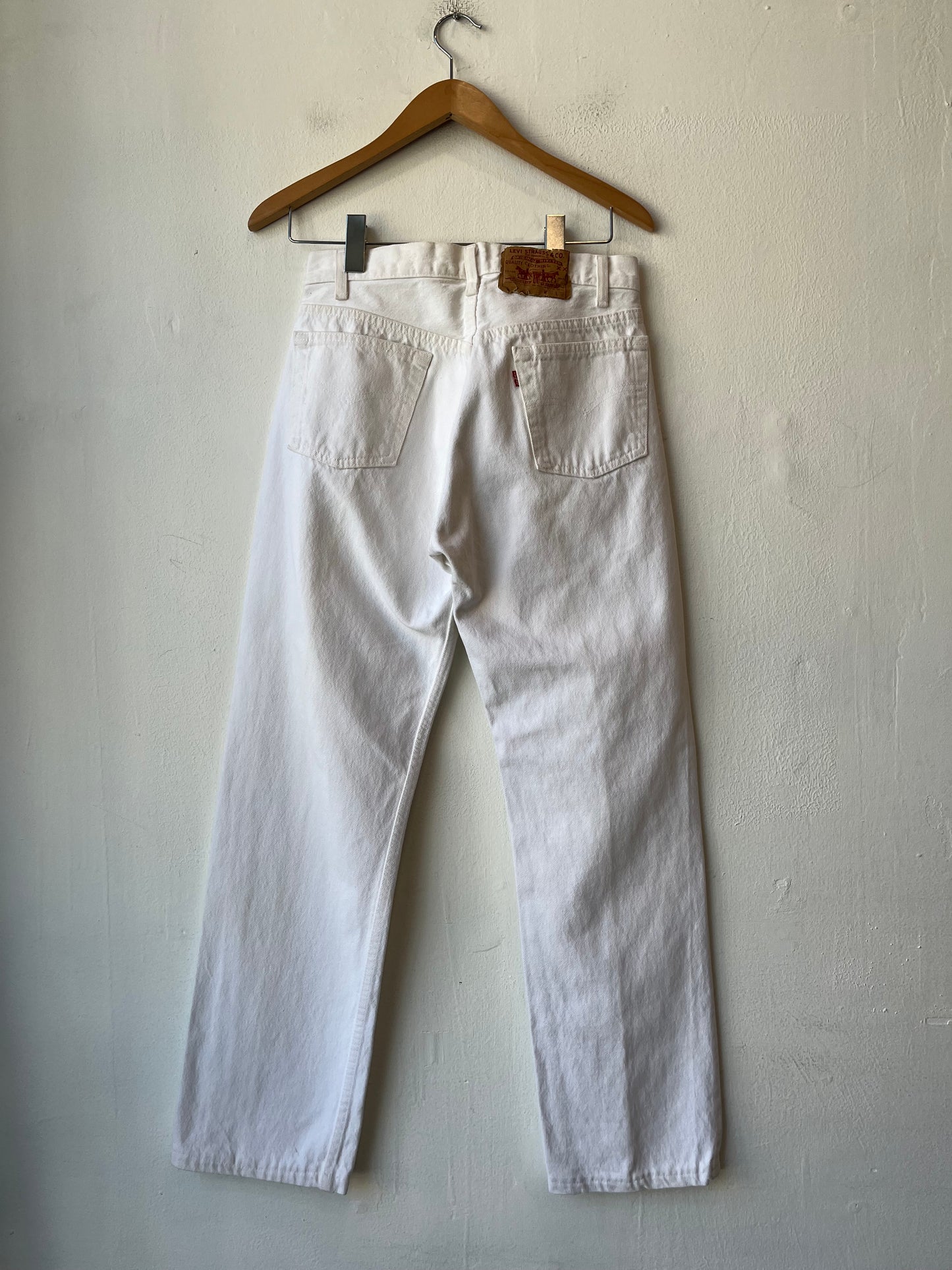 90's Levi's 501 White Jeans 28"