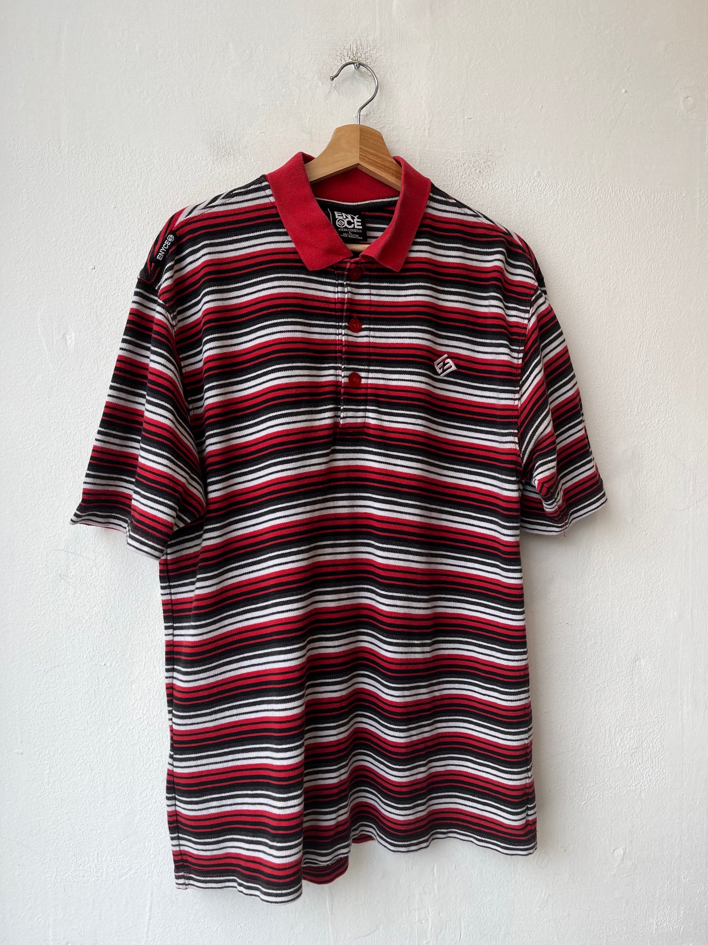 Y2K ENYCE Striped Polo Shirt