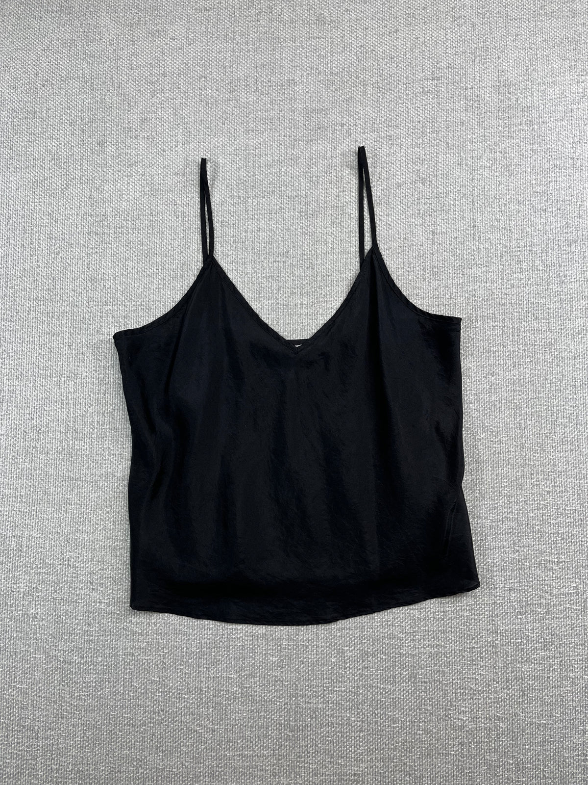 Y2K Black Silk Camisole