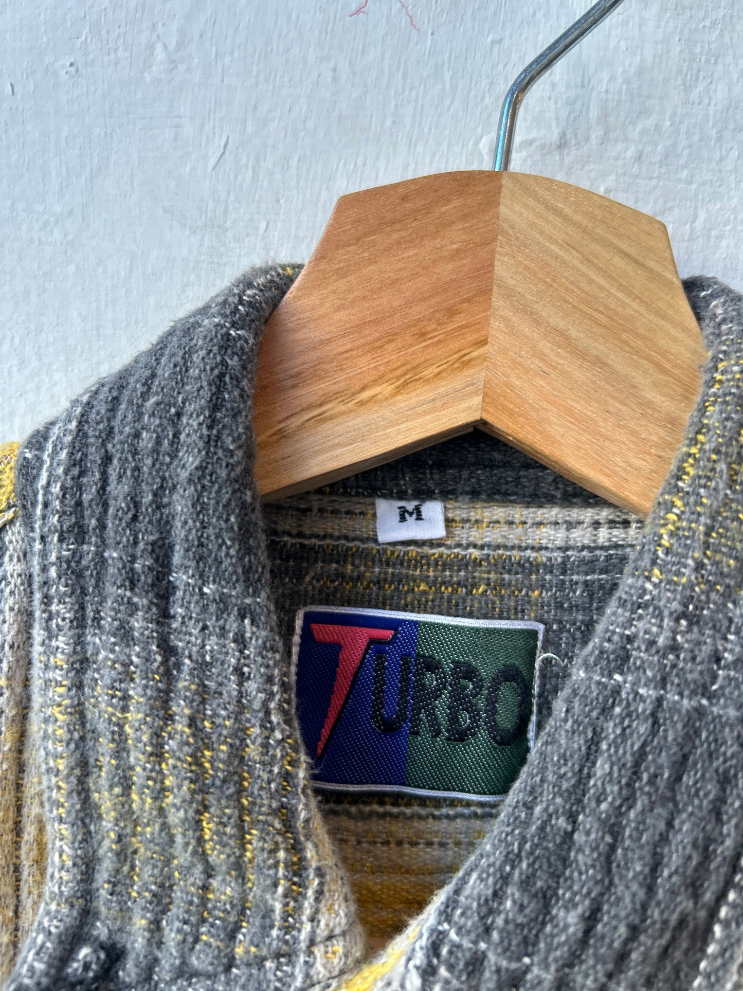 80's Turbo Yellow Plaid Button Up Shirt