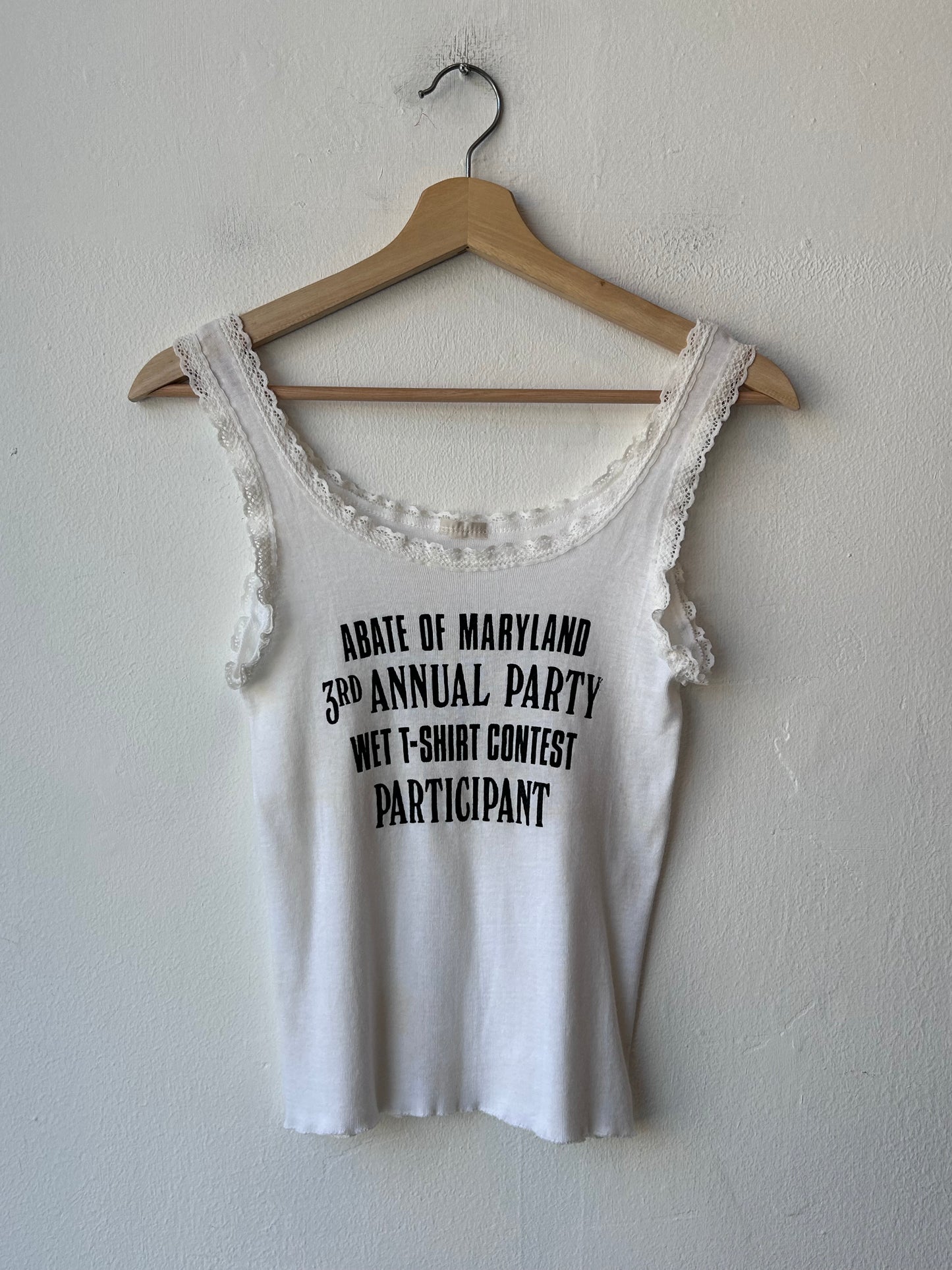 80's Abate Wet T-Shirt Contest Tank Top