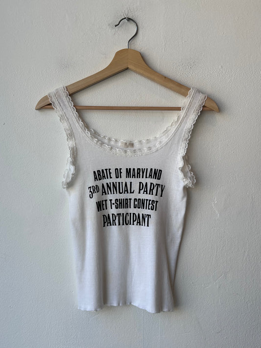 80's Abate Wet T-Shirt Contest Tank Top