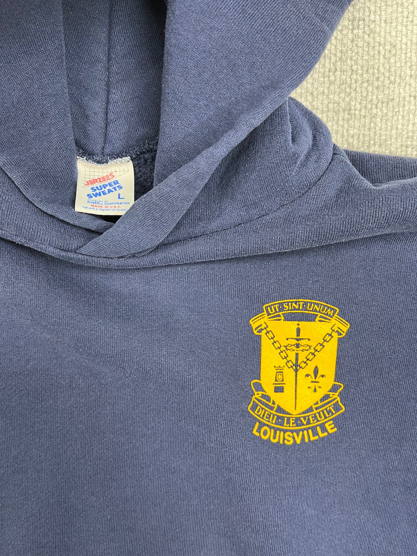 90's Louisville Navy Hoodie