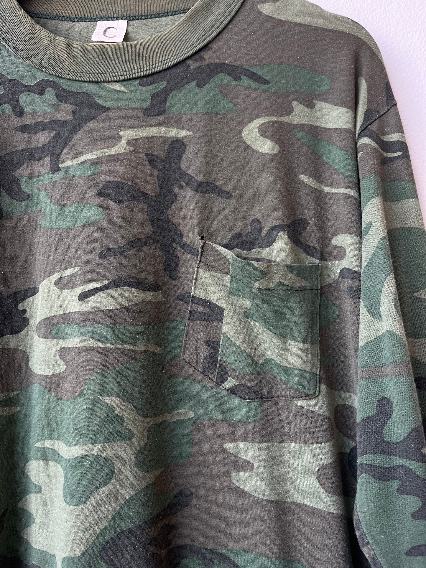 90's Camo Pocket Long Sleeve Shirt
