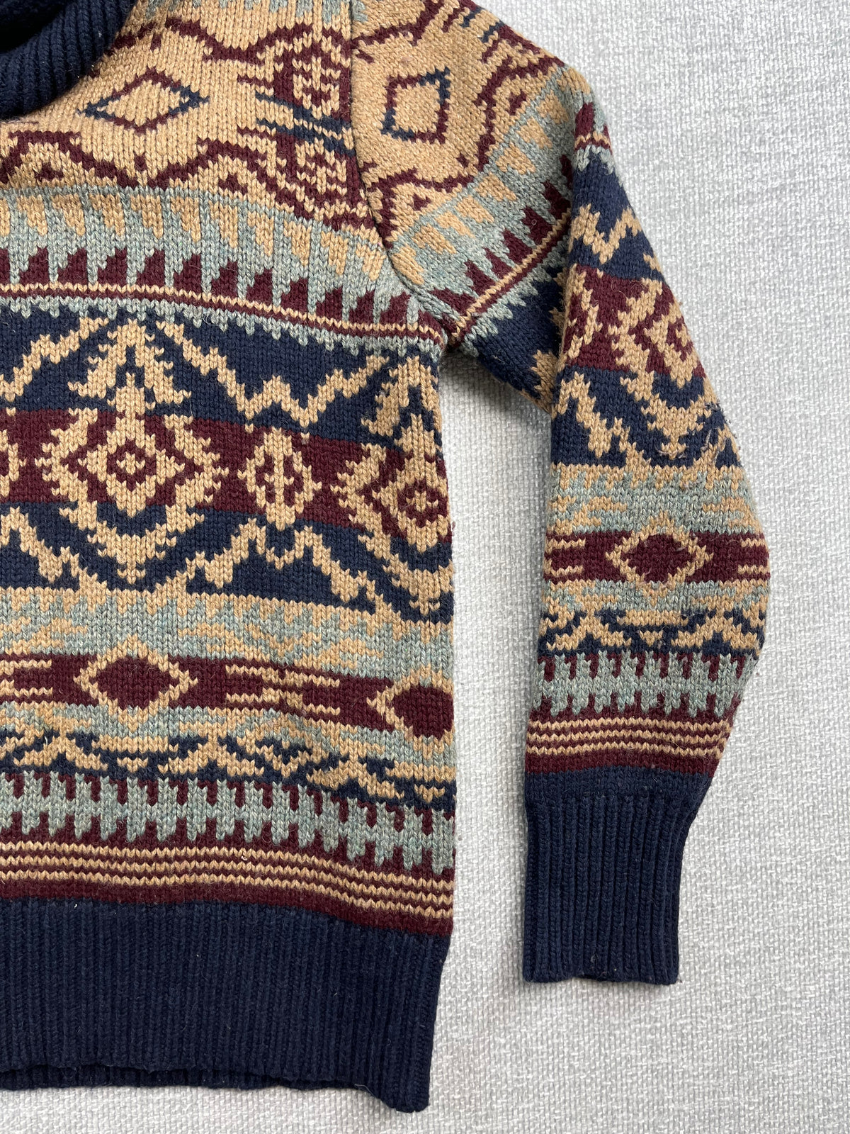 Y2K Shawl Neck Knit Sweater