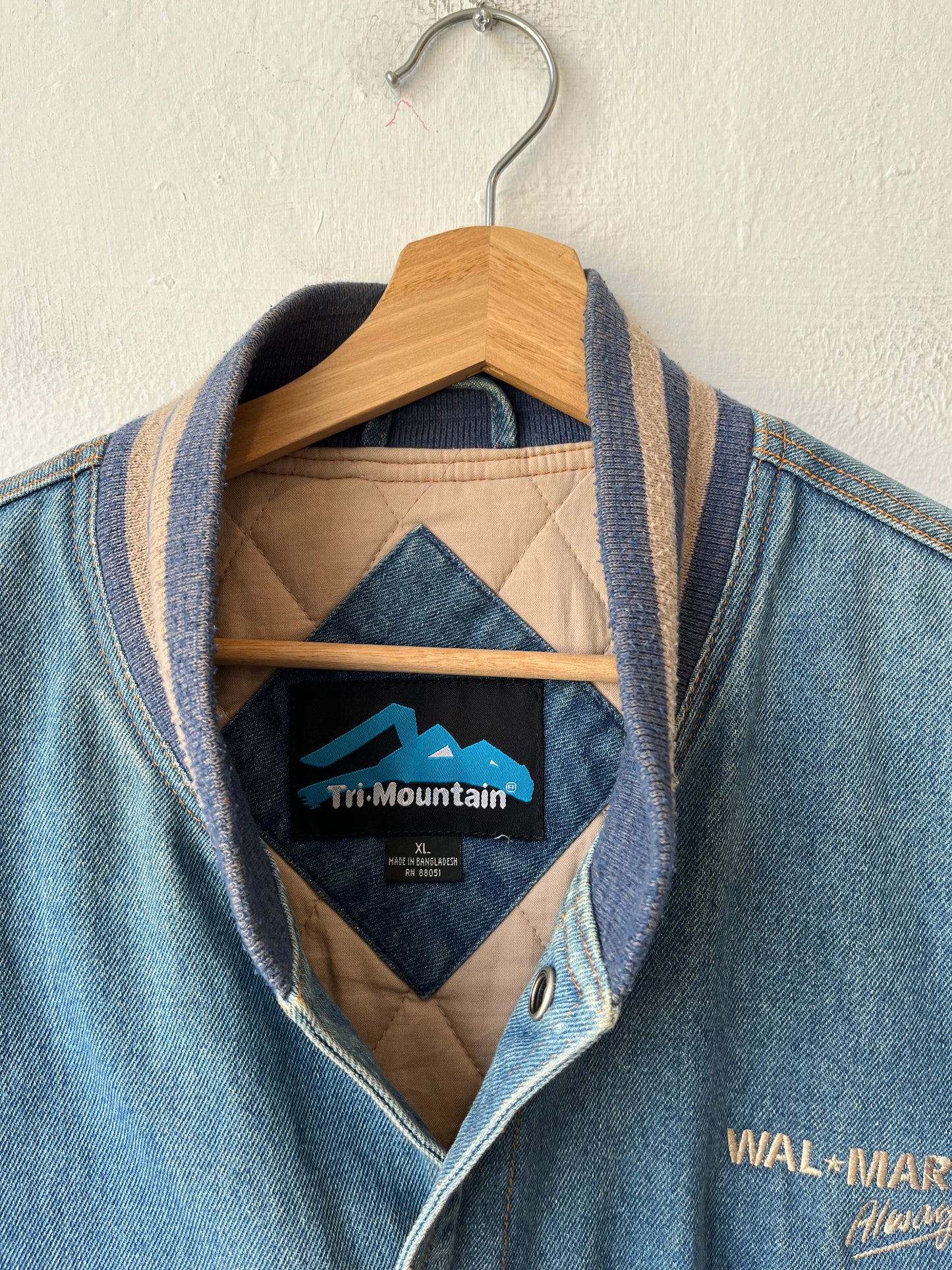 Y2K Denim Walmart Bomber Jacket