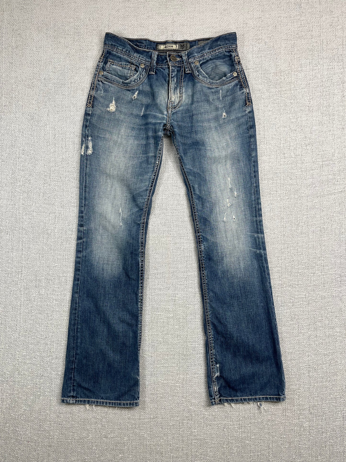 Y2K Flared Distressed Jeans 30"