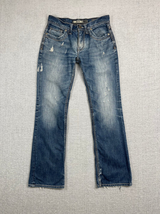 Y2K Flared Distressed Jeans 30"