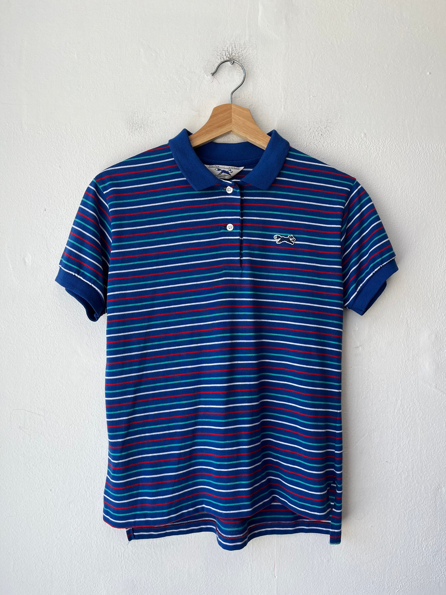 80's Striped Polo Shirt