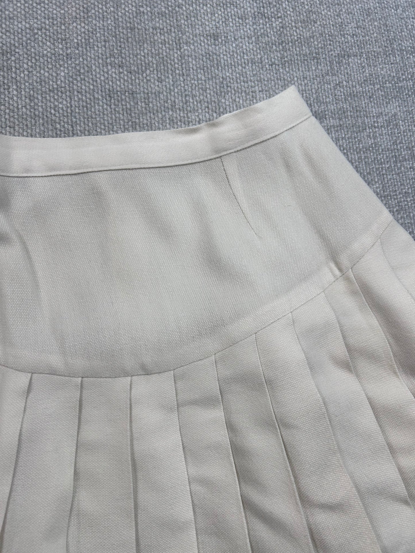 80's White Cheer Skirt