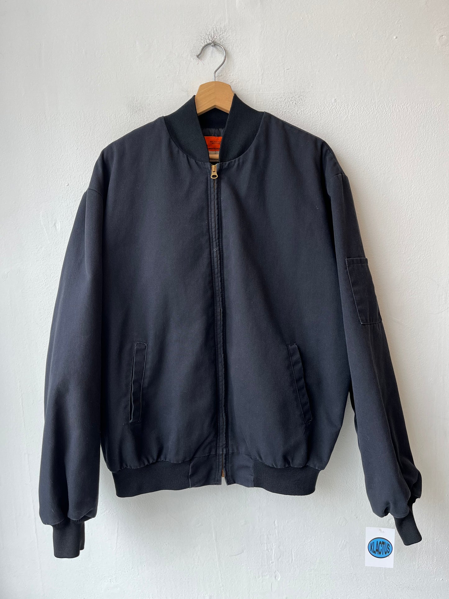 Y2K Black Bomber Work Jacket