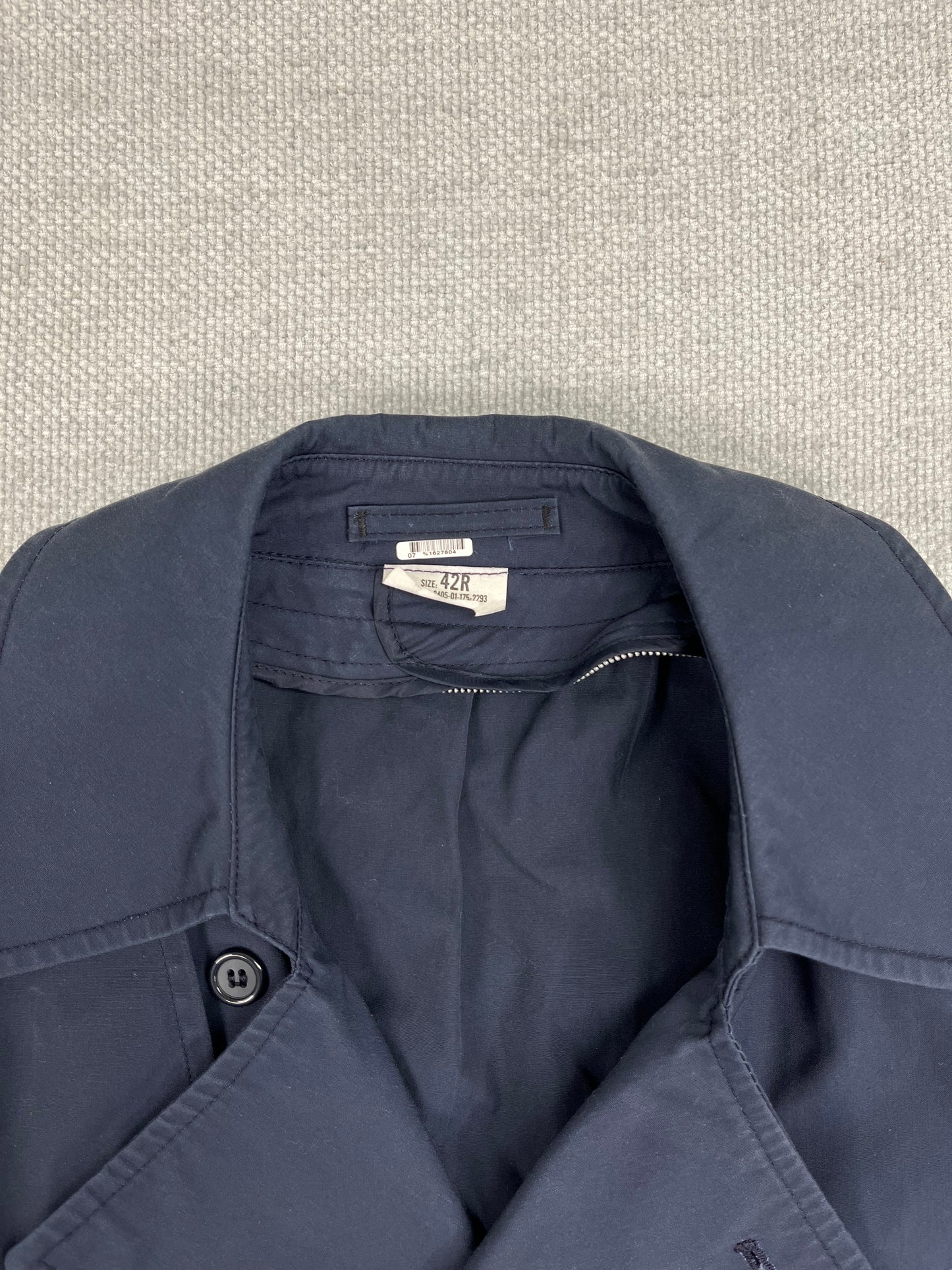 Y2K Navy Trench Coat