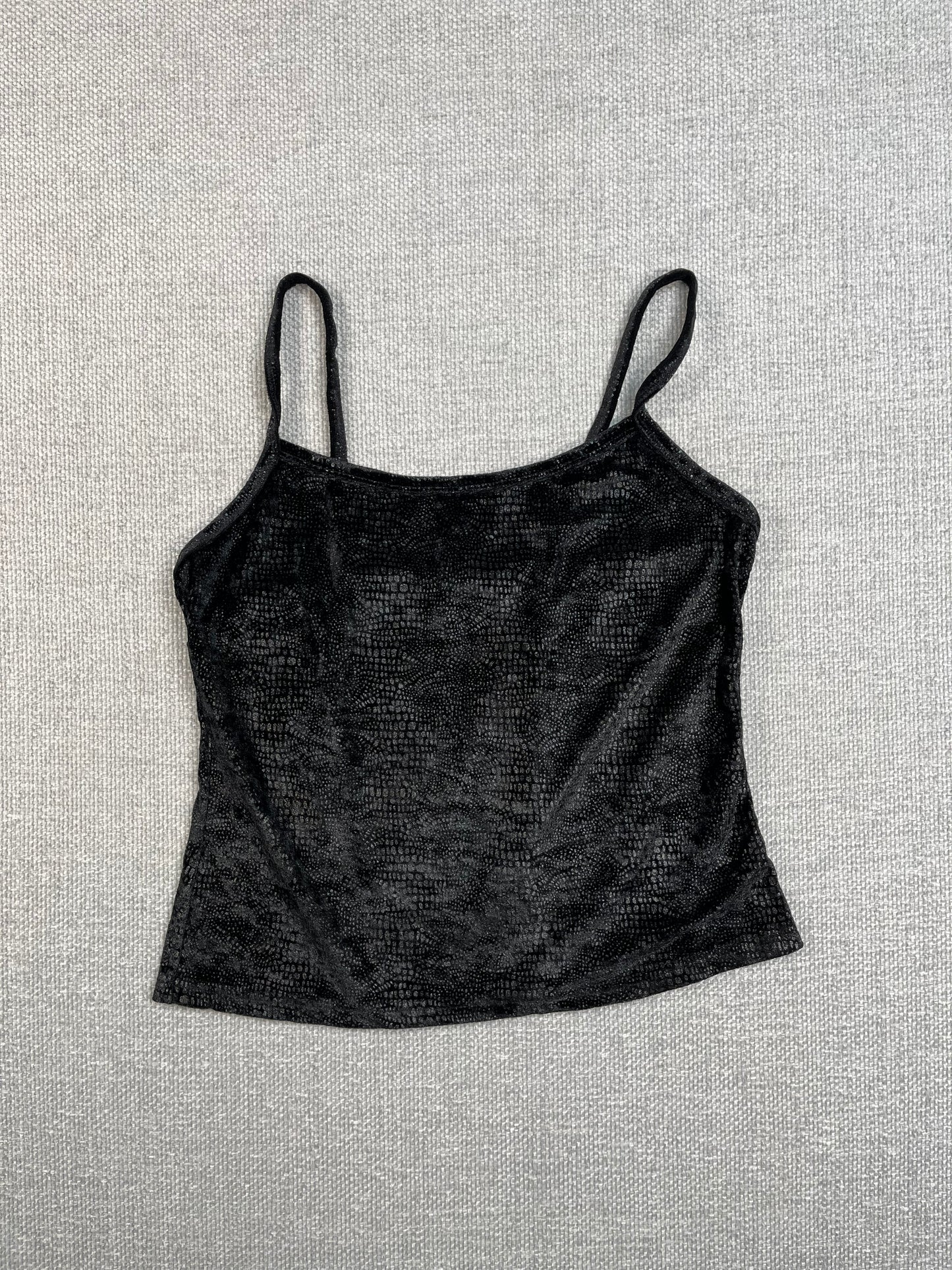 Y2K Velour Snake Skin Tank Top