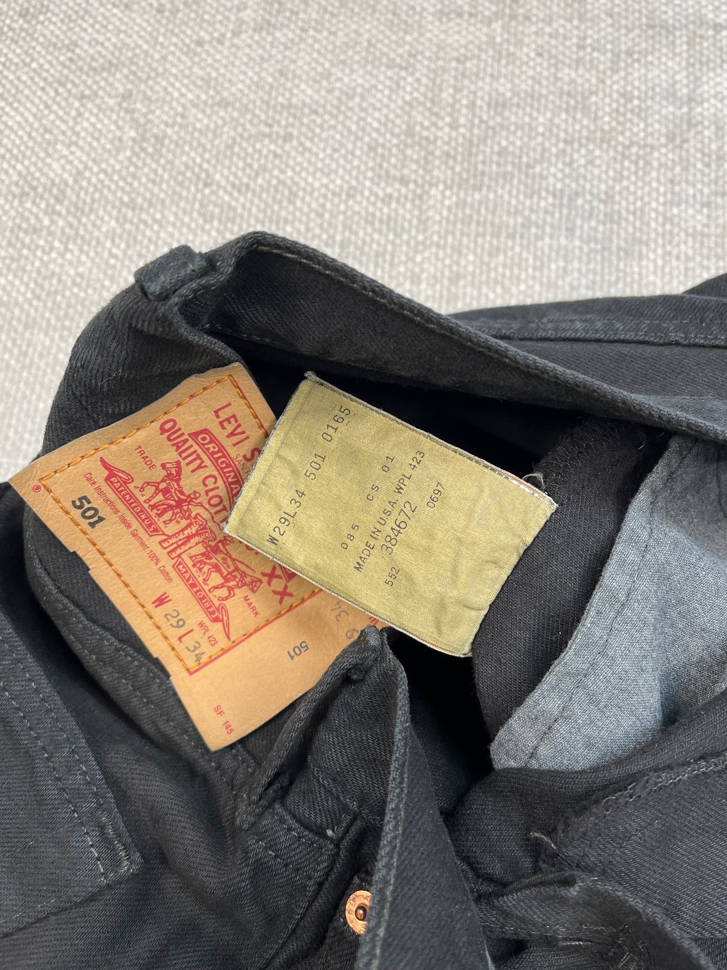 90's Levi's 501 Black Jeans 28"