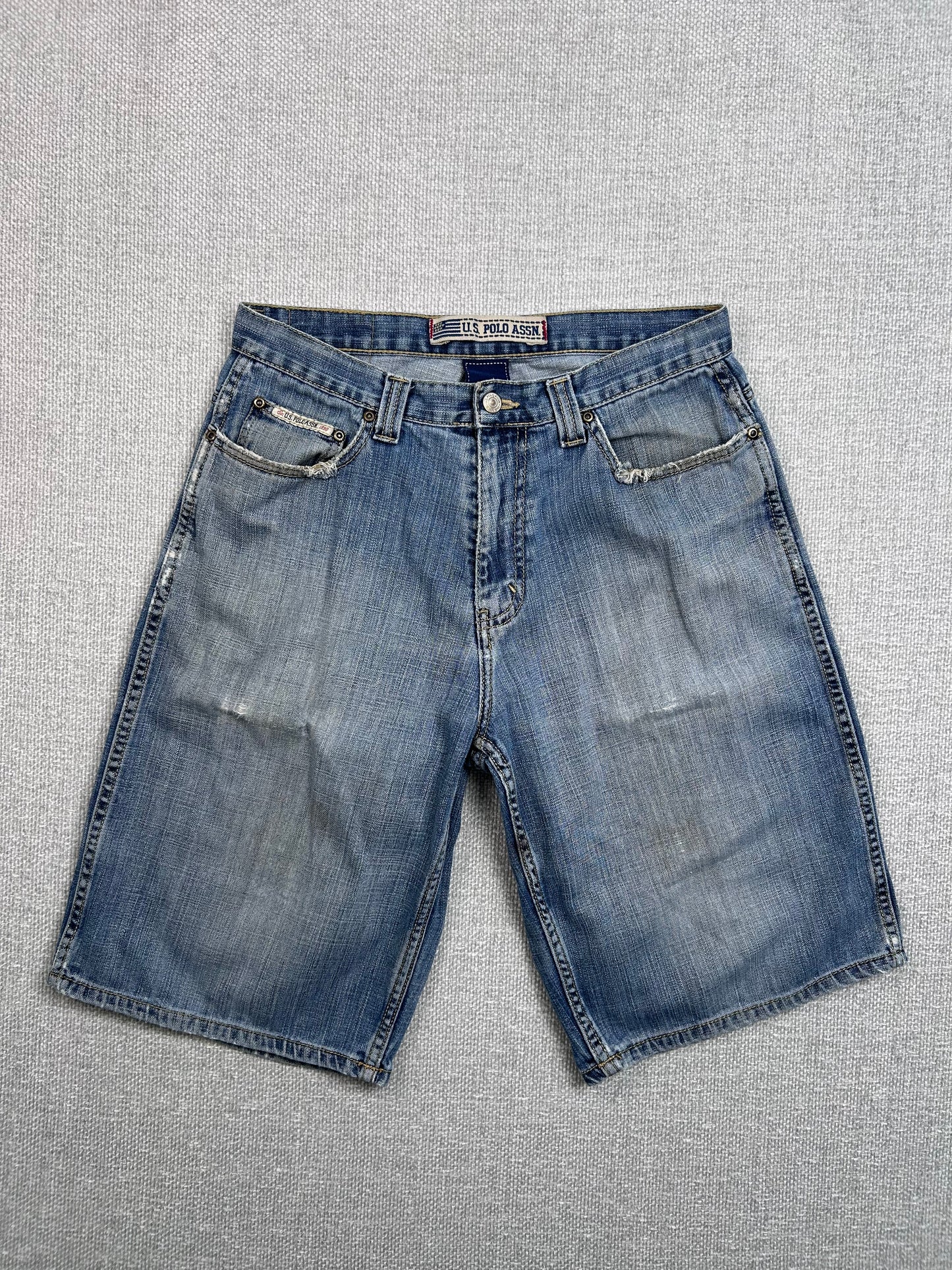 Y2K Polo Assn. Denim Shorts 31"