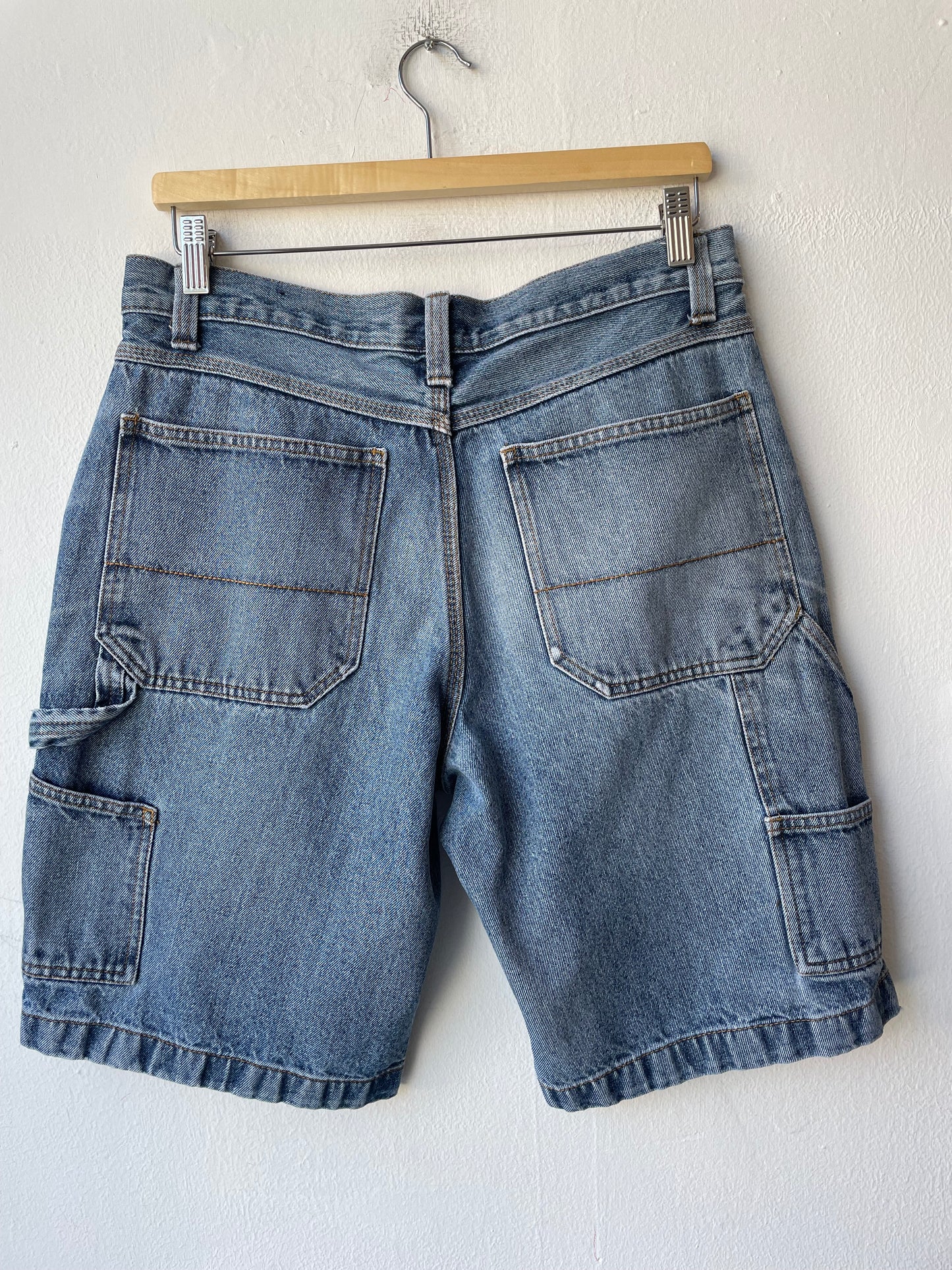 Y2K Denim Carpenter Shorts 32”