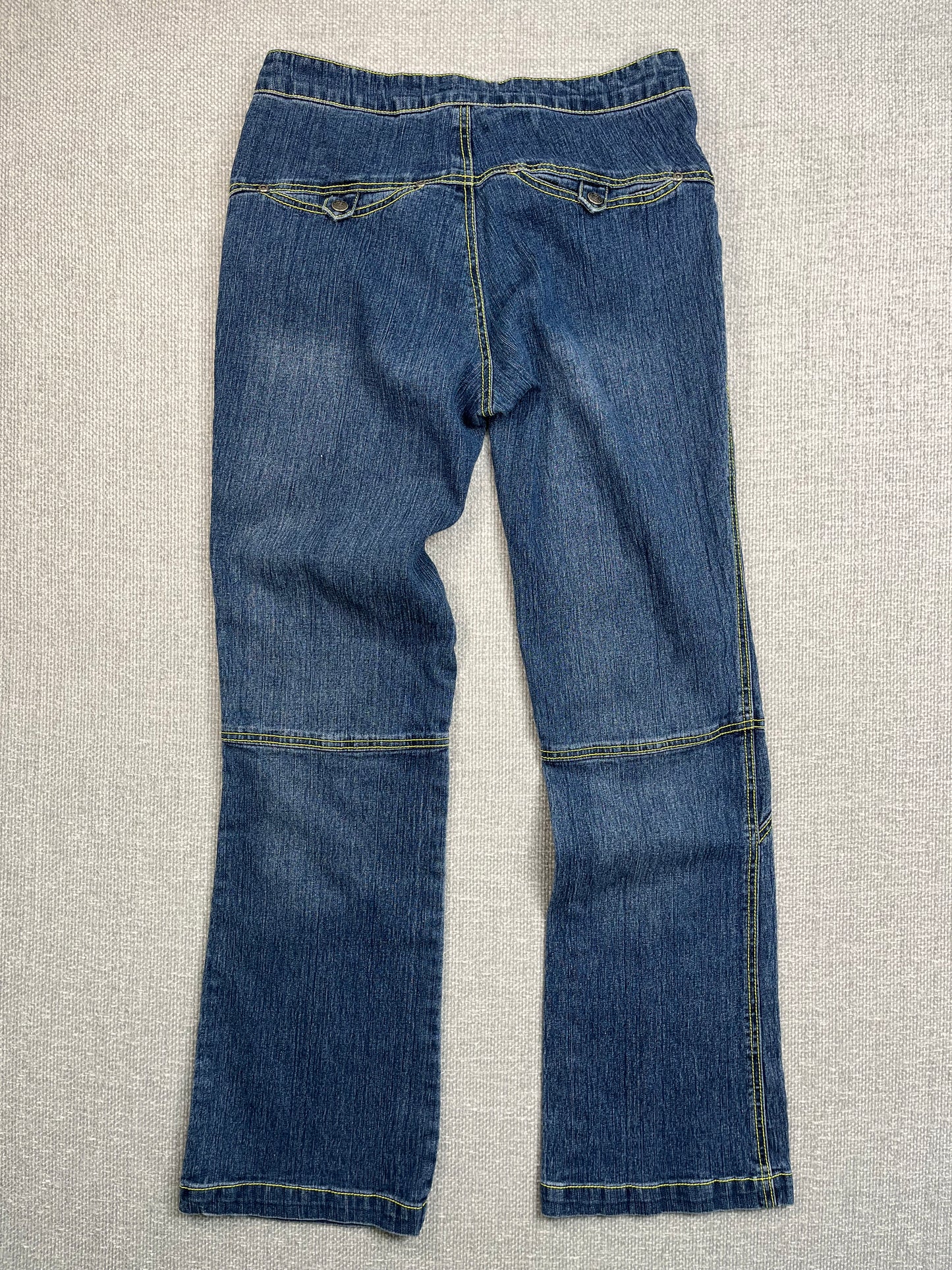 Y2K Contrast Stitch Flare Jeans 29"