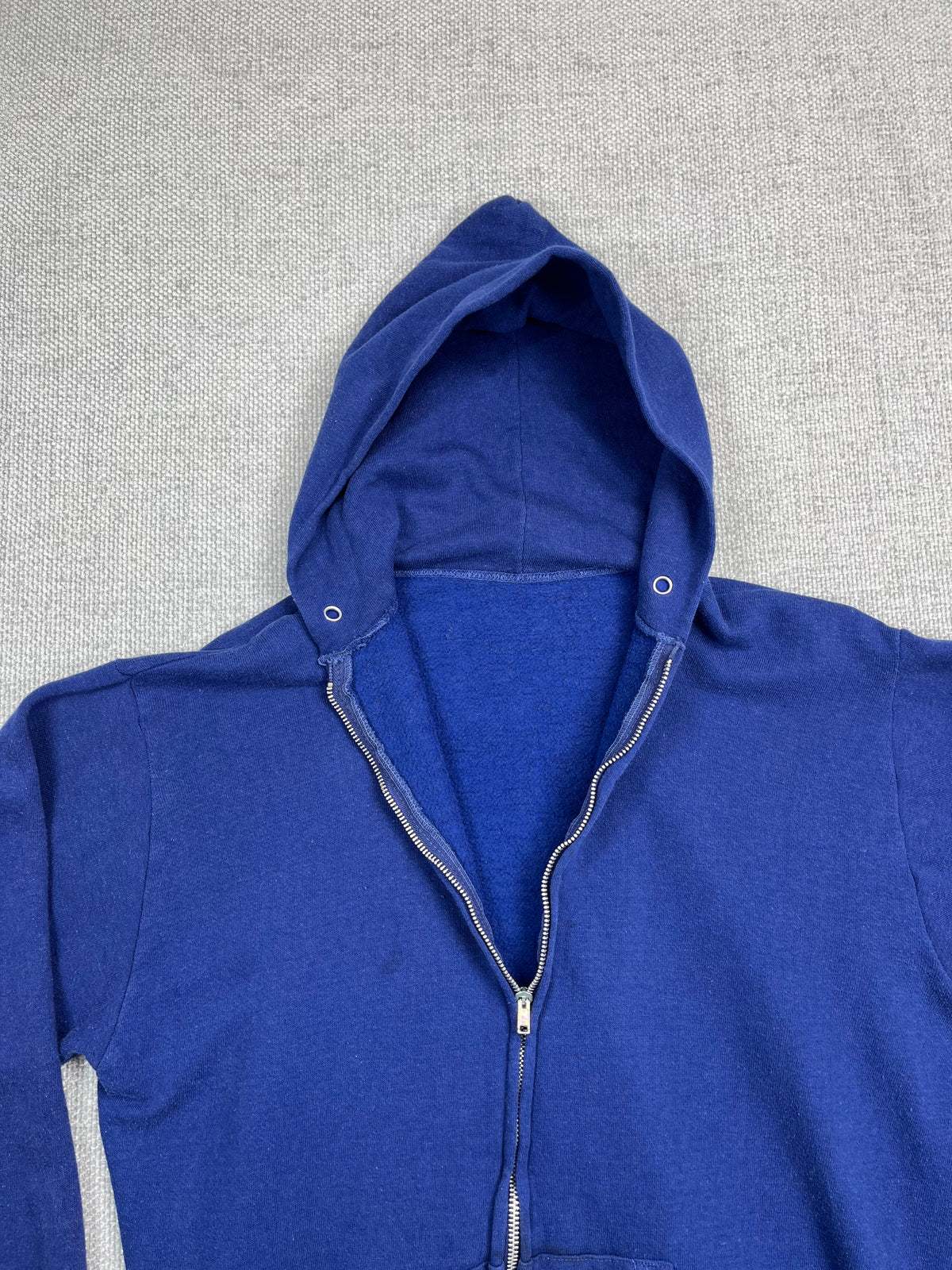 80's Navy Zip Up Hoodie