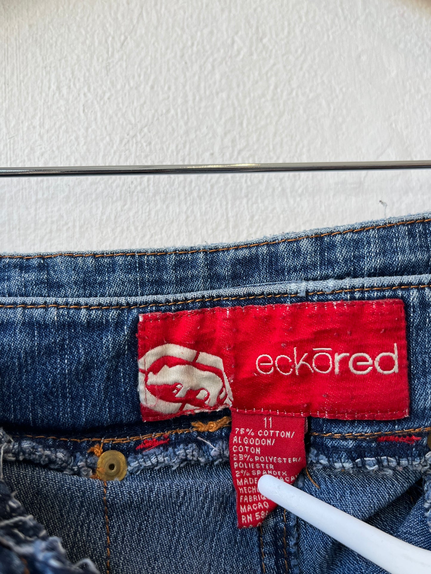 Y2K Ecko Red Patchwork Jeans 30"