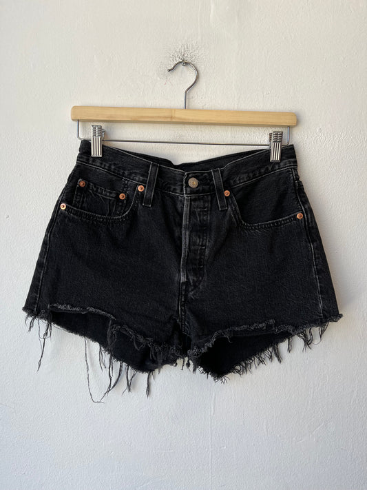 Y2K Levis Black Cutoff Shorts 28"