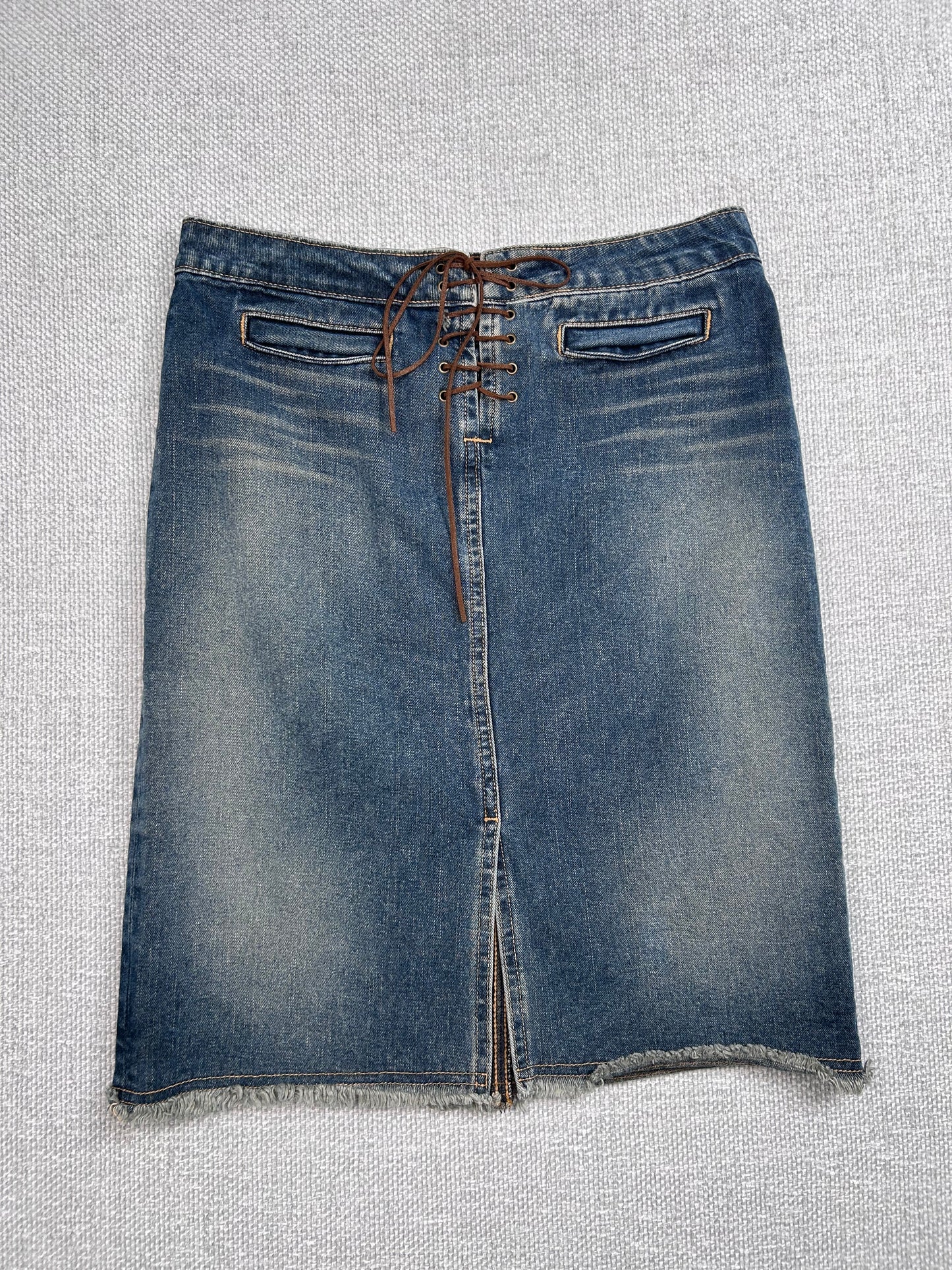Y2K Denim Midi Skirt 28-30”