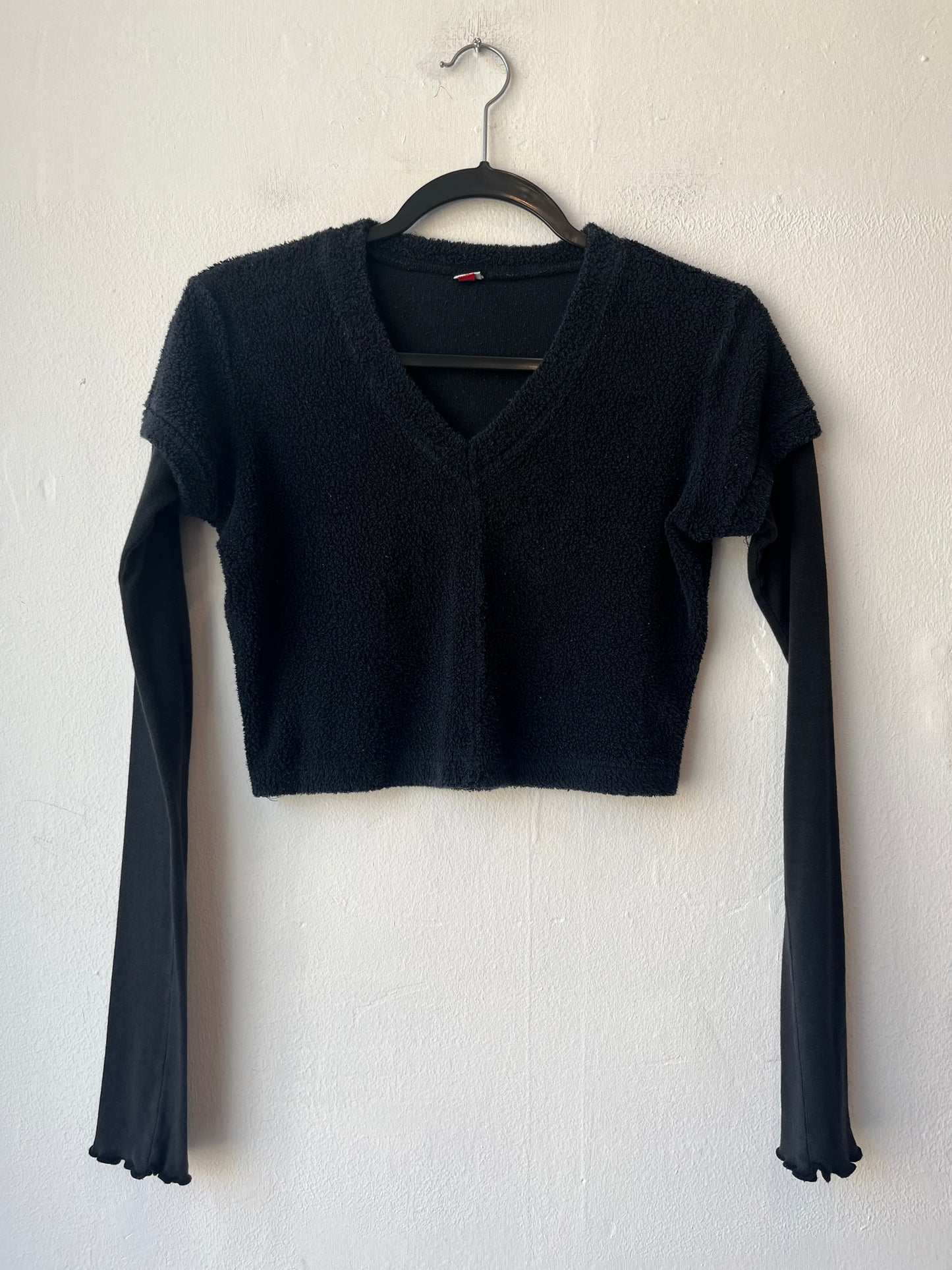 Y2K Layered Fleece Top
