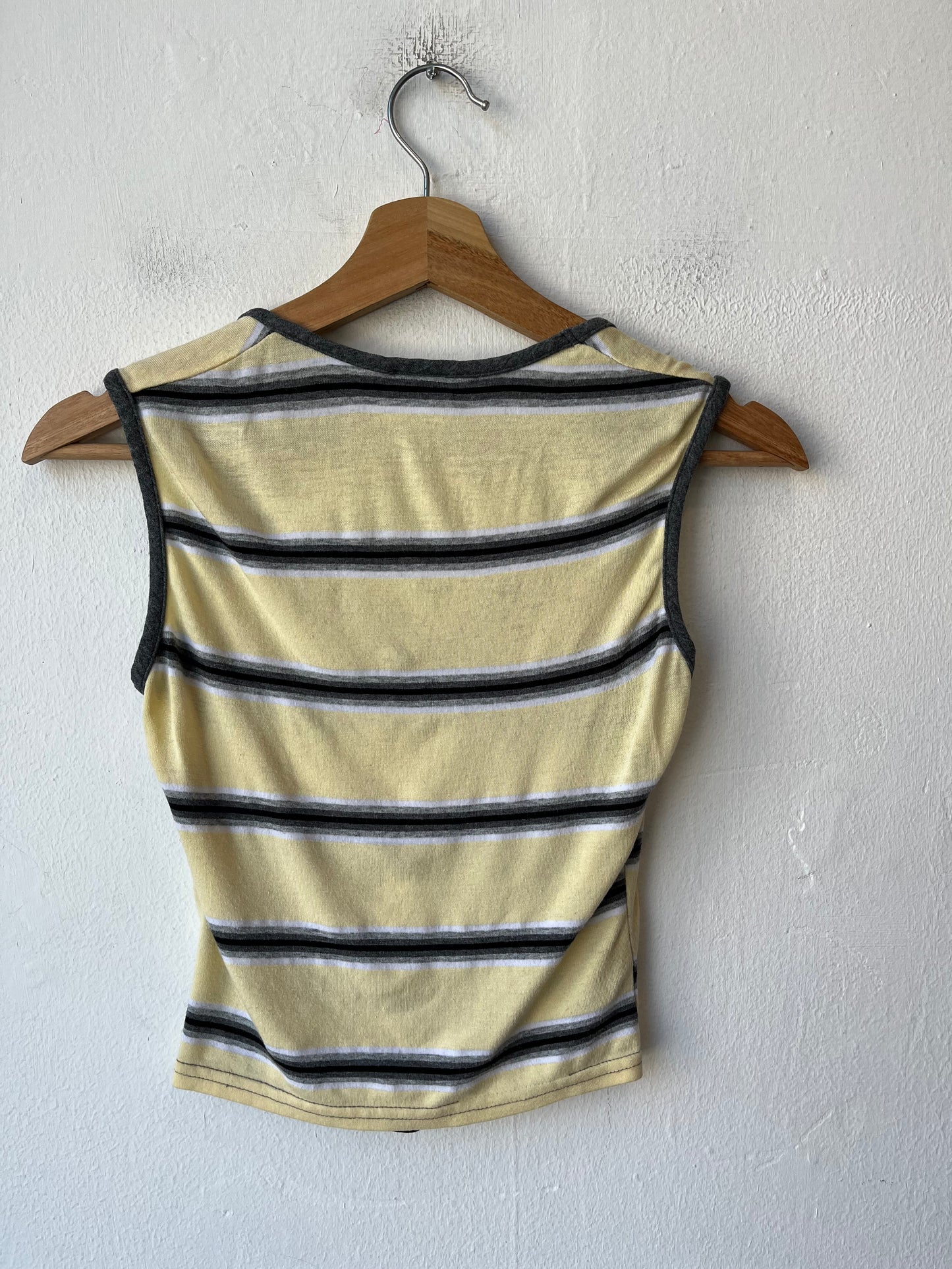 80’s Striped Cutoff Top