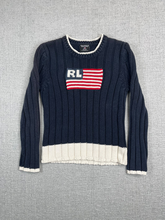 90’s Ralph Lauren Flag Sweater