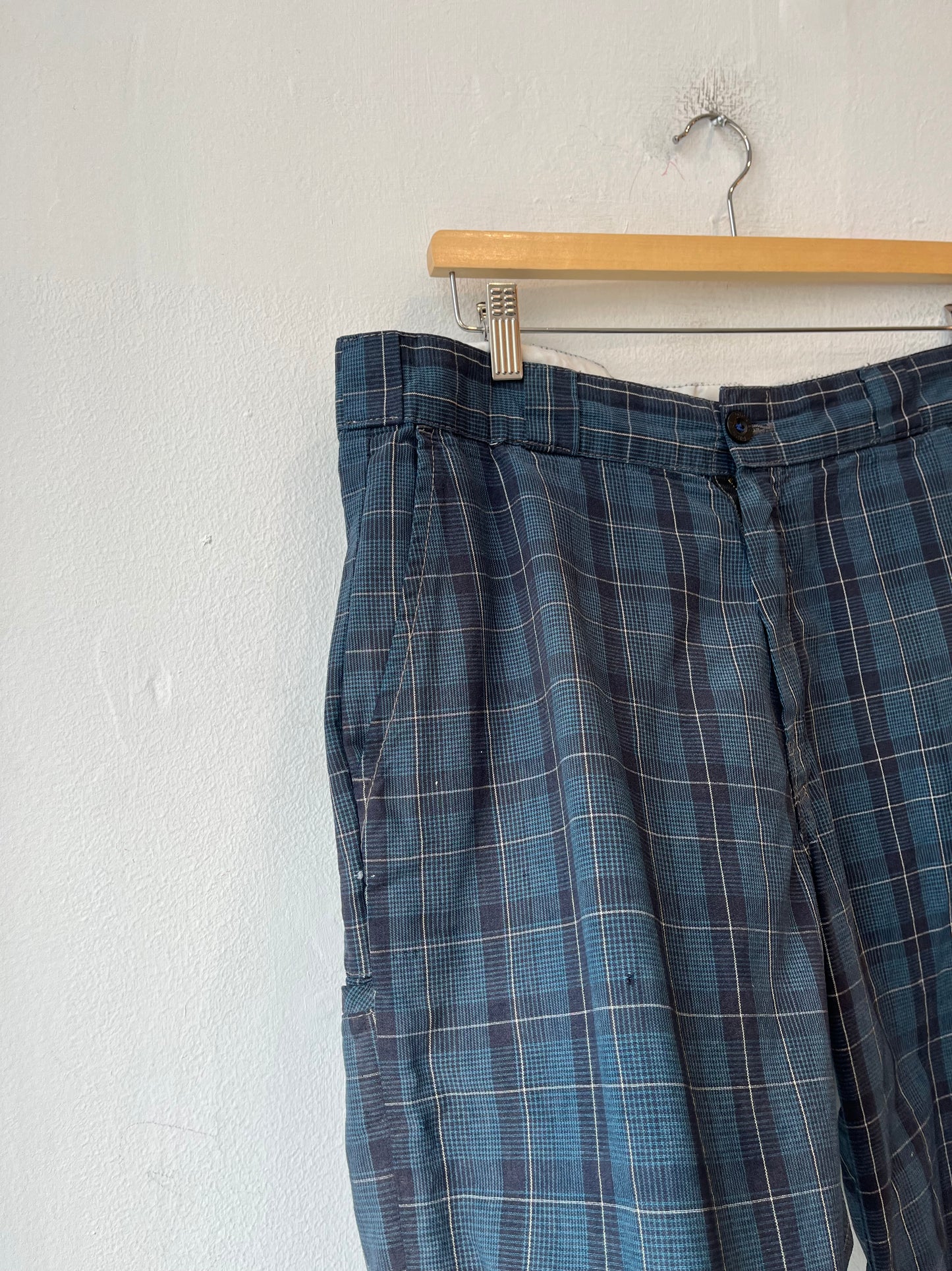 Y2K Plaid Dickies Shorts 34"
