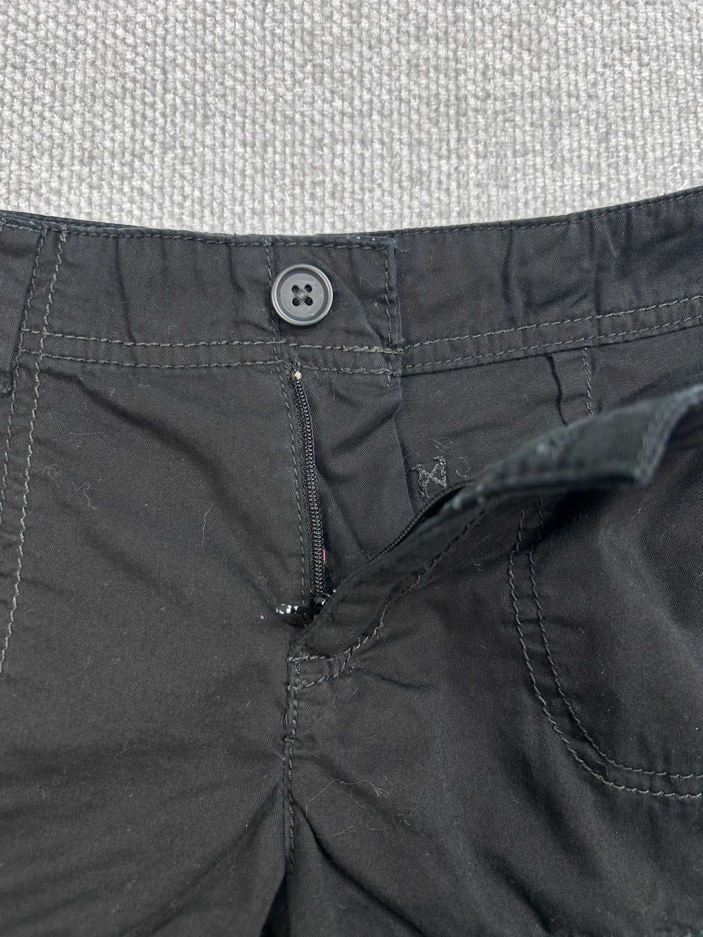 Y2K Cotton Mini Shorts 28”