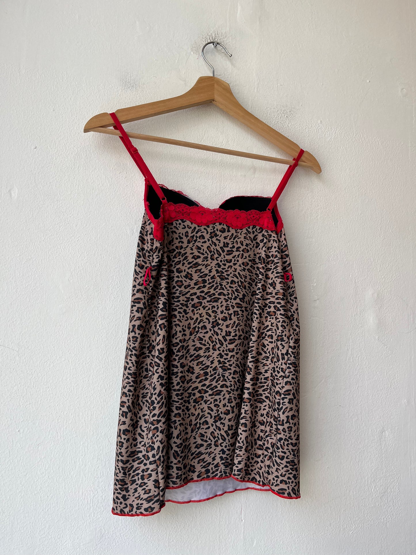 Y2K Red Lace Cheetah Top