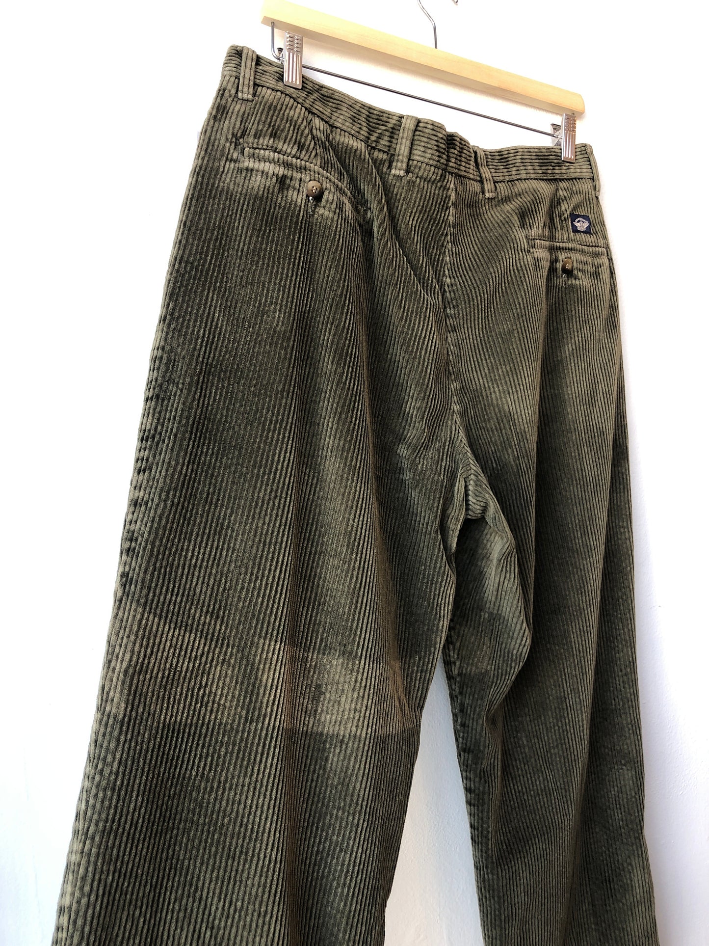 Y2K Green Corduroy 35"