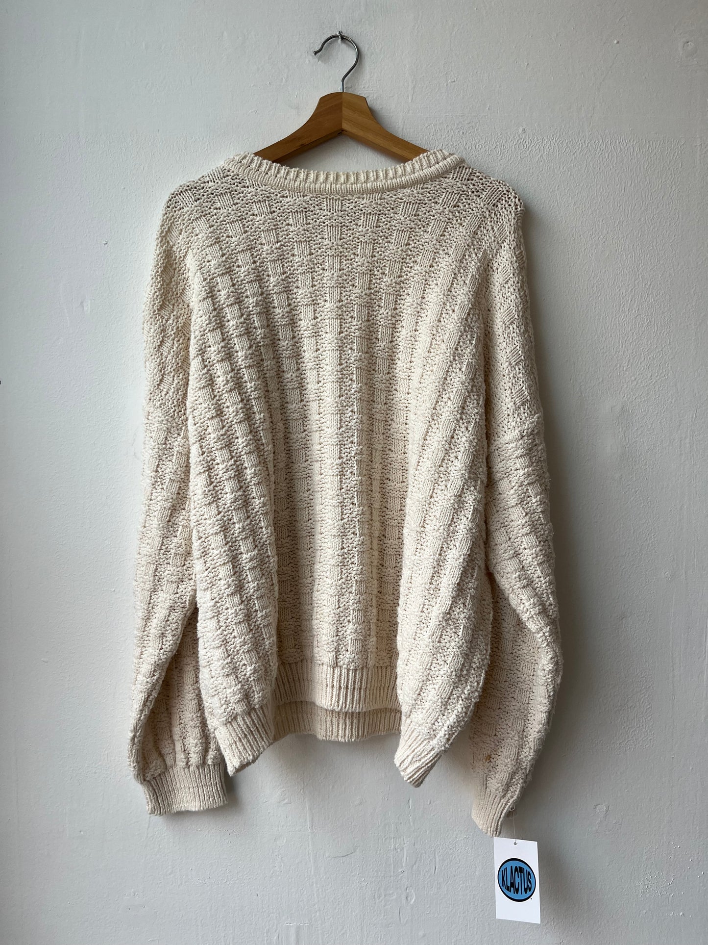 90's White Knit Pullover