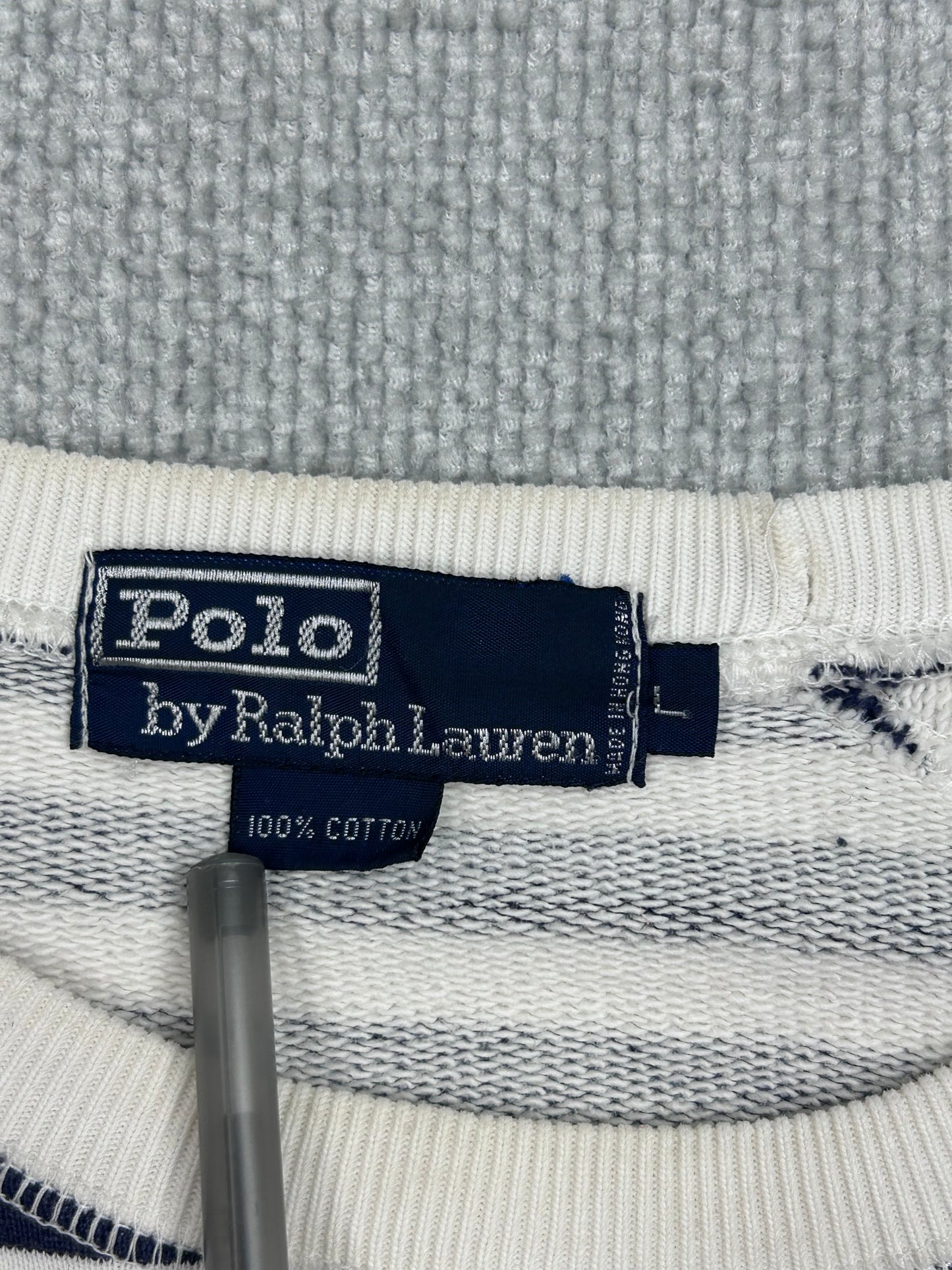 Y2K Polo Striped Crewneck