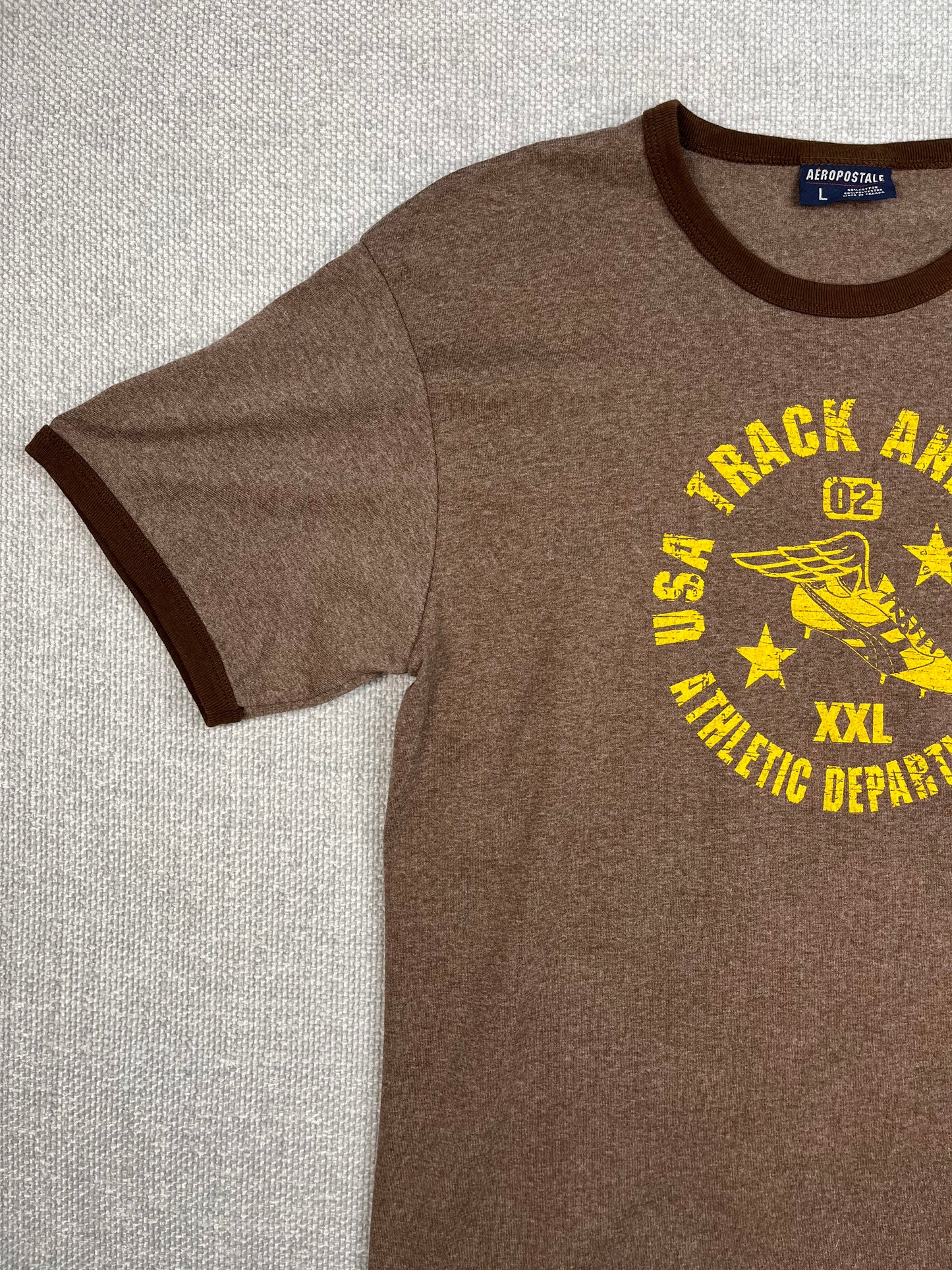 Y2K Aeropostale Track and Field Ringer
