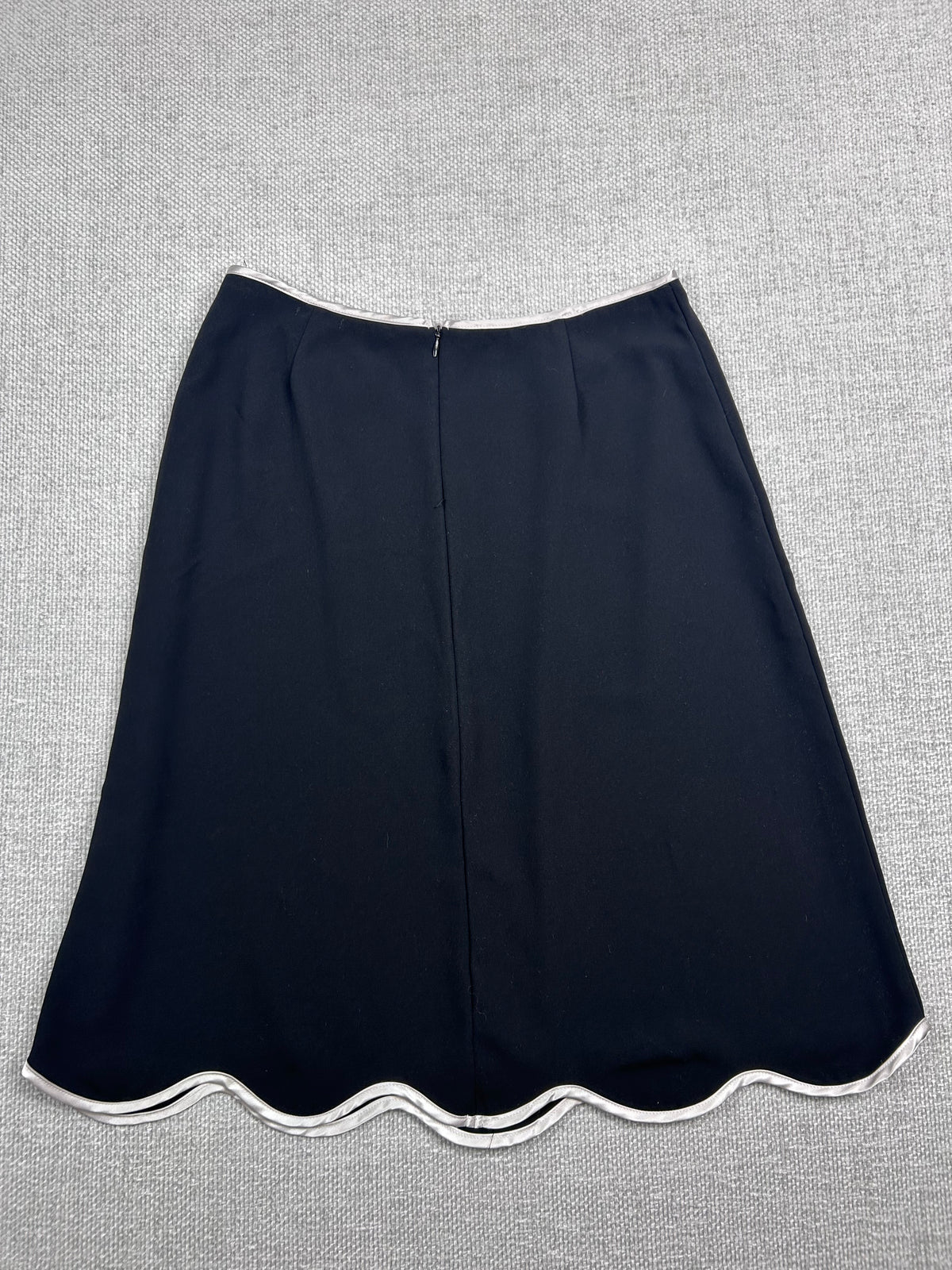 Y2K Scallop Trim Midi Skirt 29"