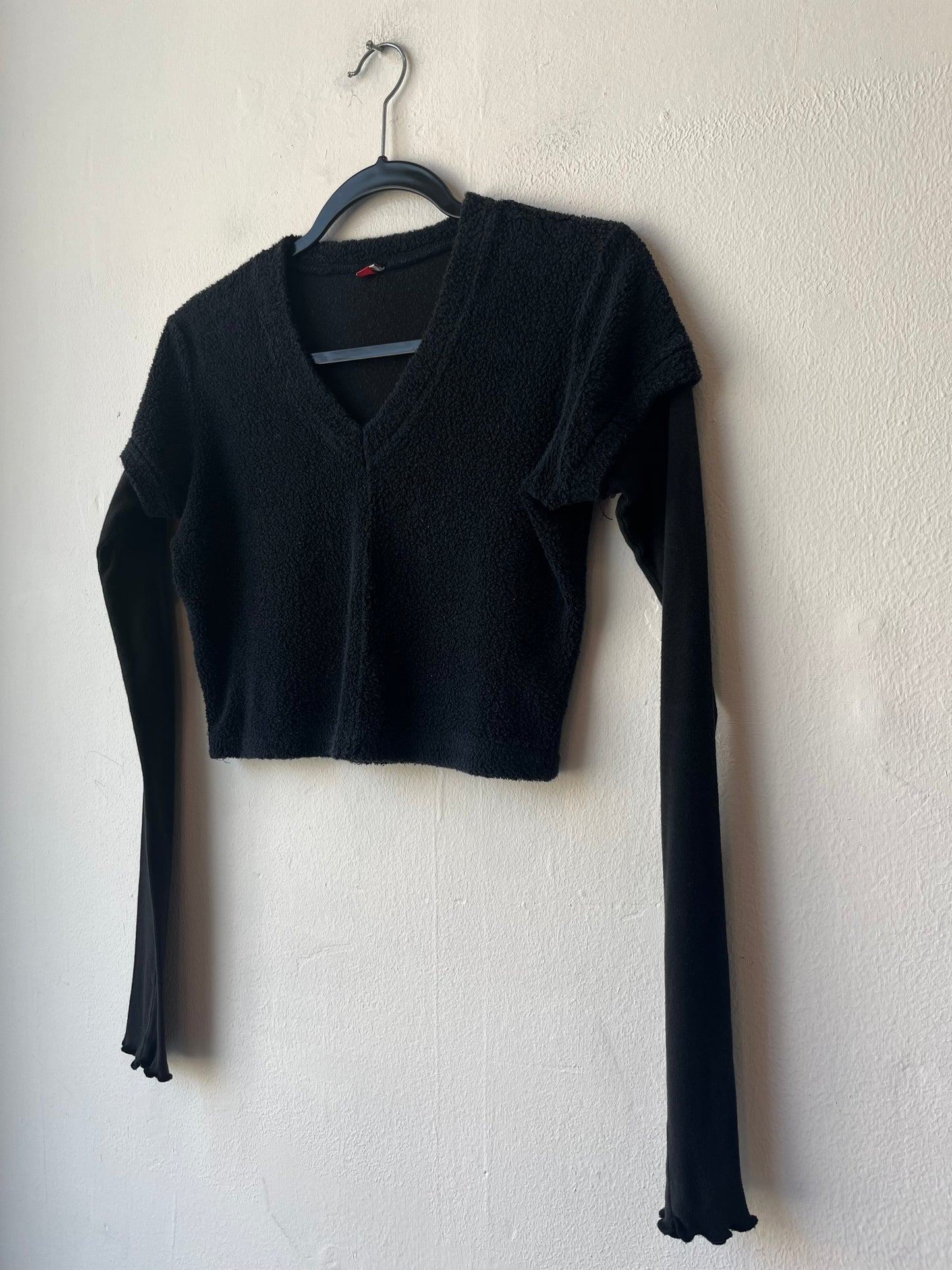 Y2K Layered Fleece Top