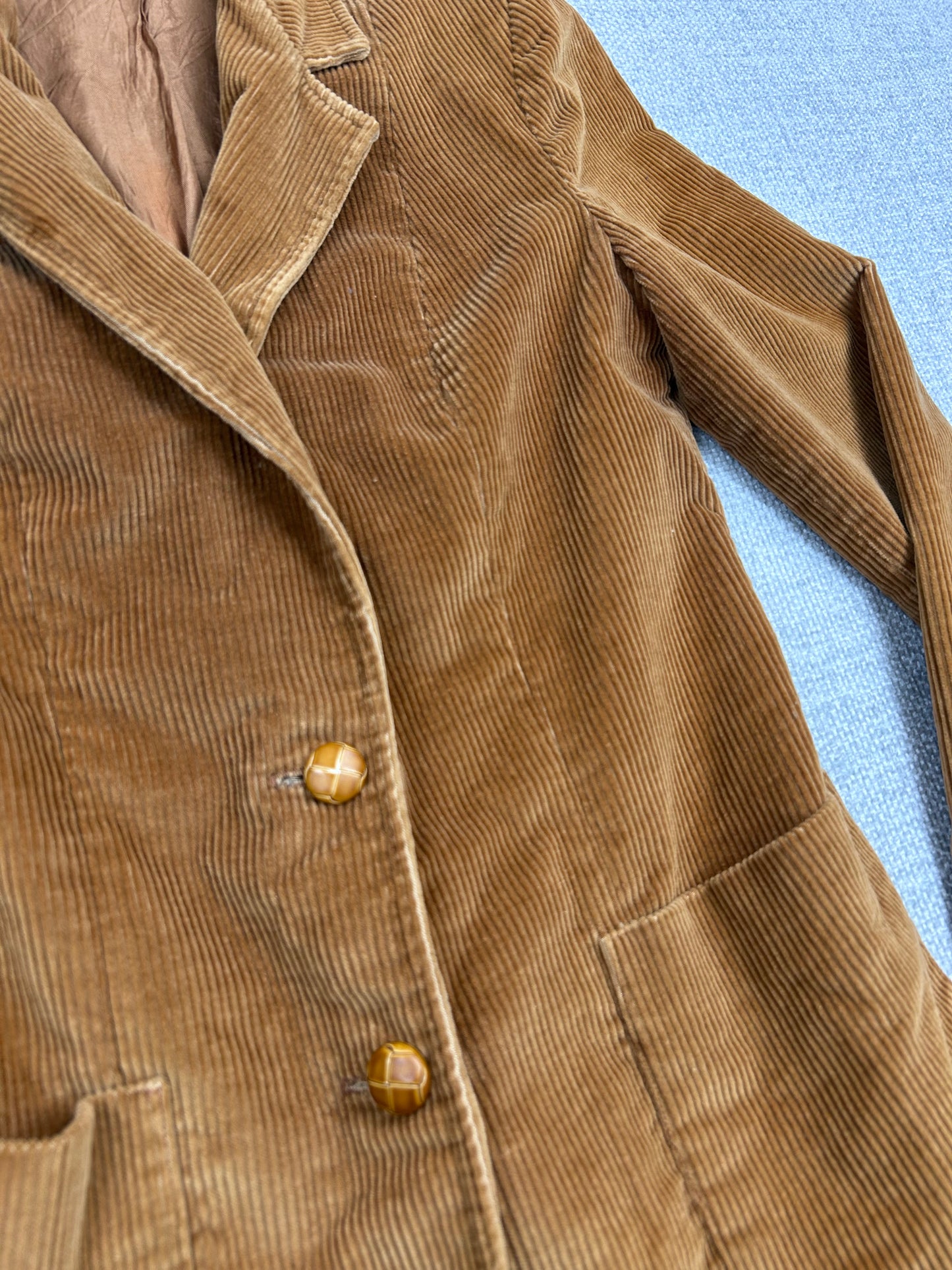 70's Corduroy Fitted Blazer