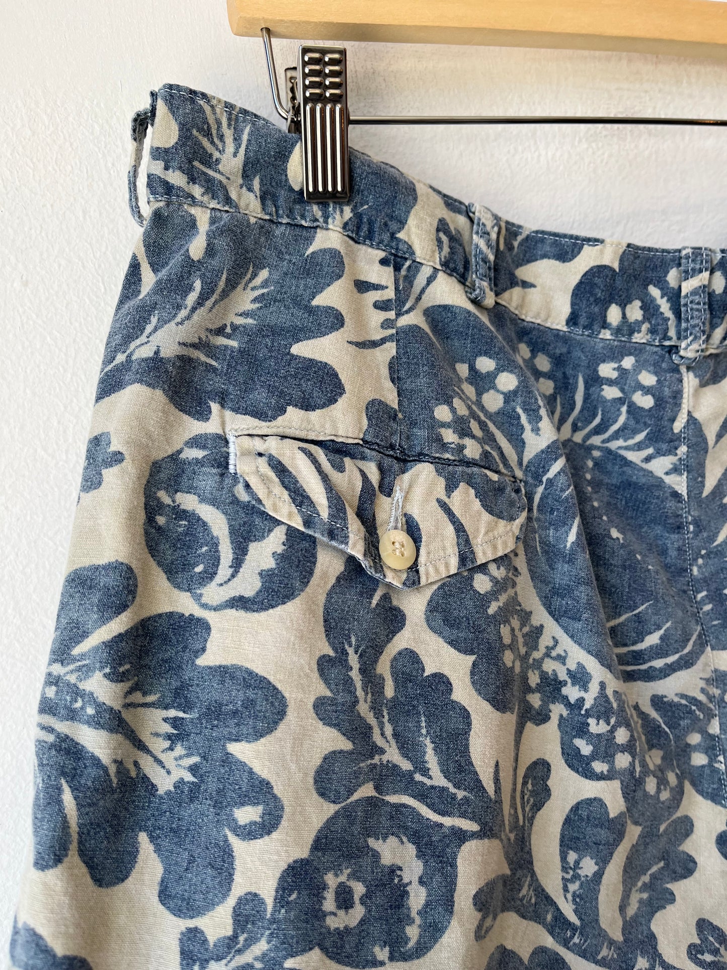 80's Polo Linen Shorts 34"