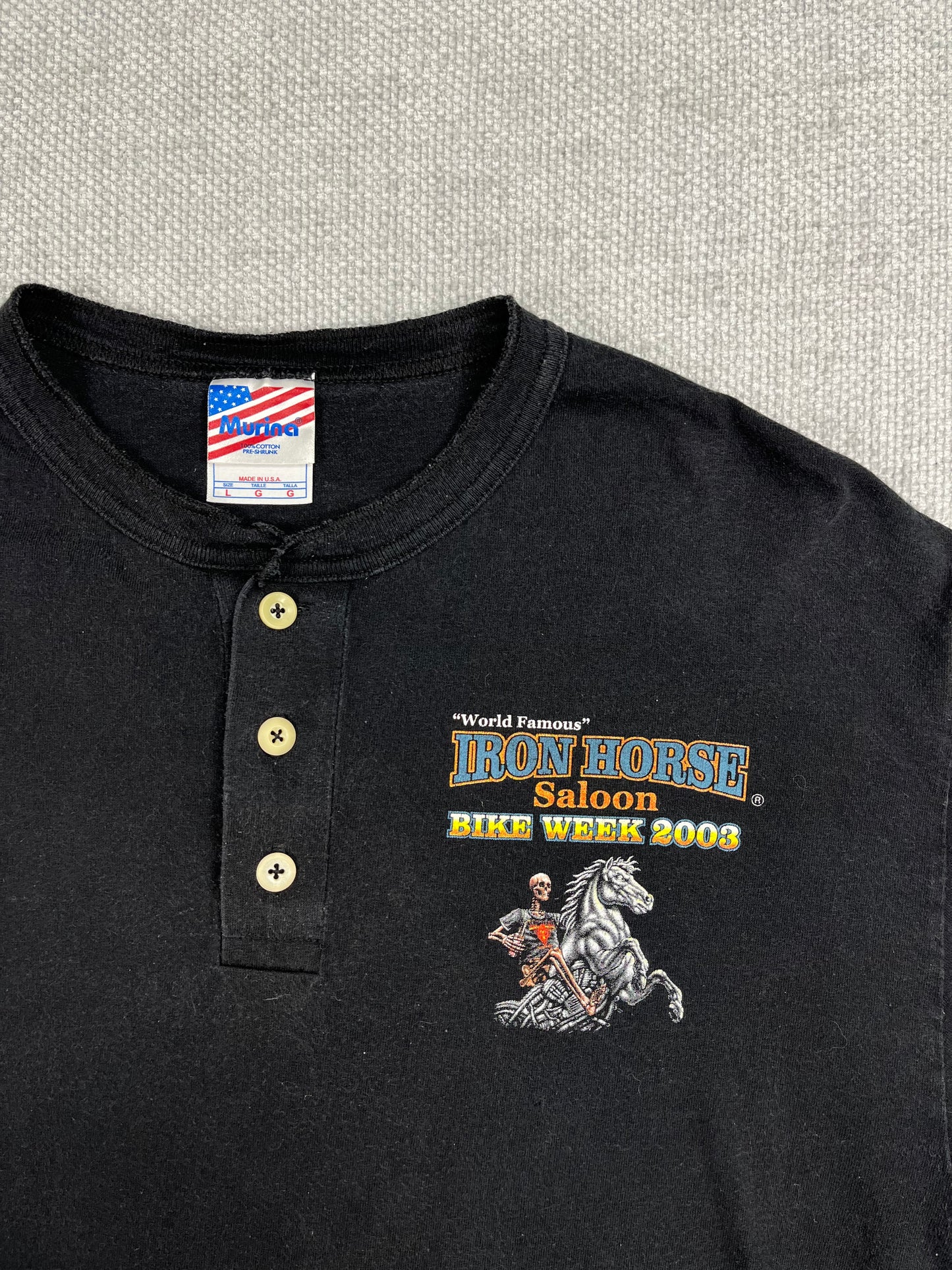 2003 Henley Iron Horse Shirt