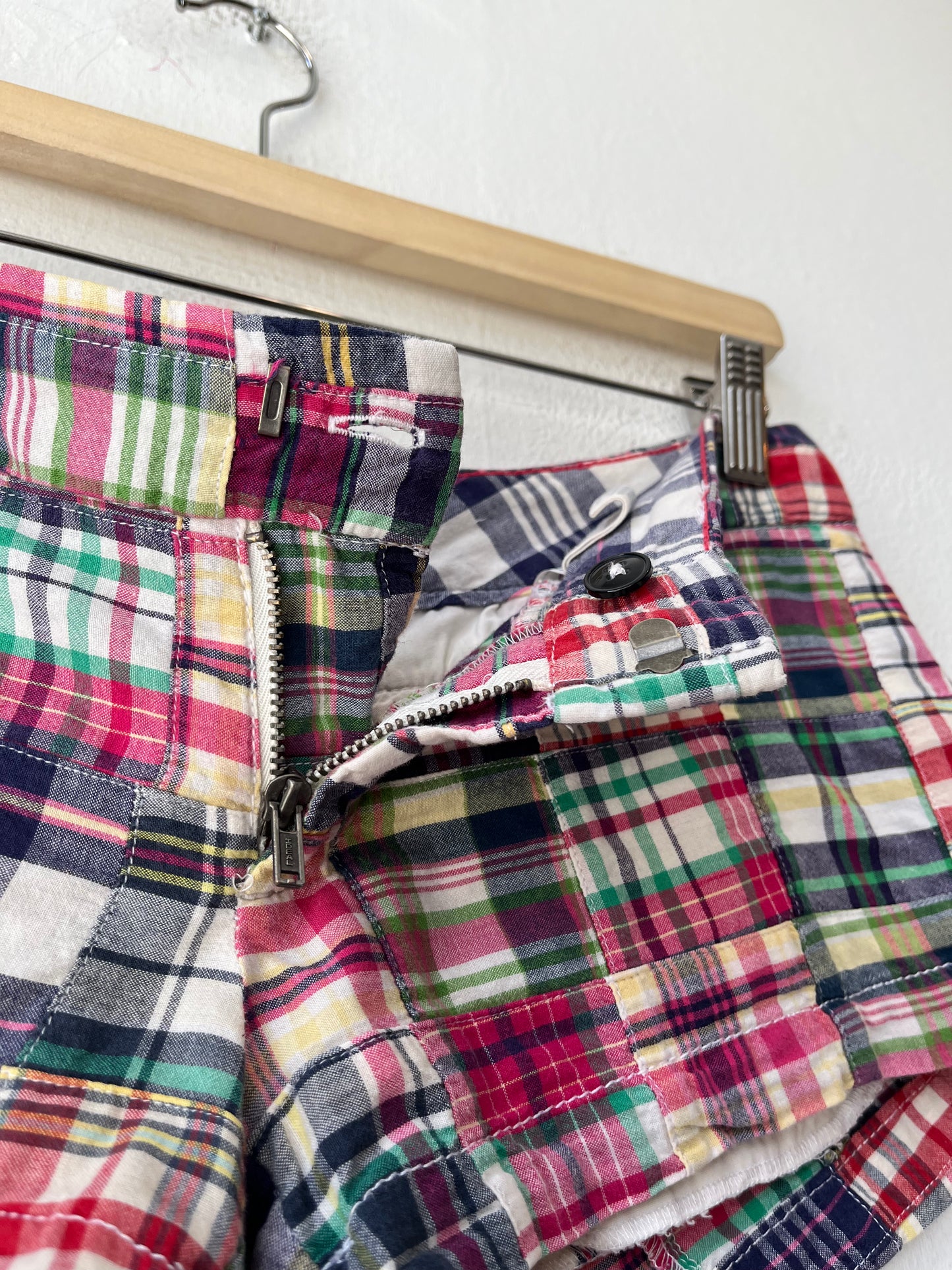 Y2K Plaid Mini Shorts 30"
