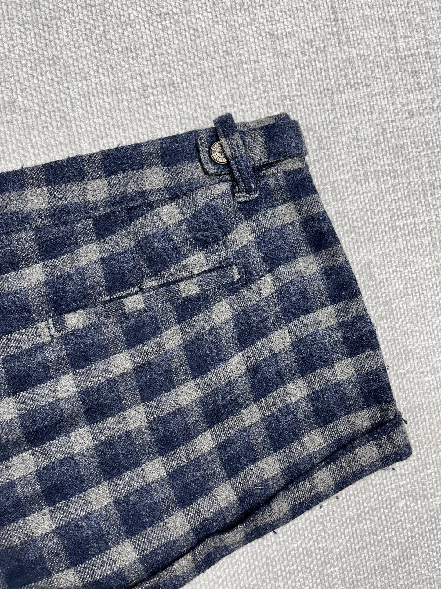 Y2K Abercrombie Wool Mini Shorts 31"