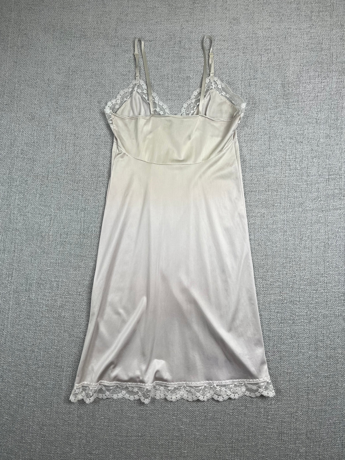 90's White Lace Slip Dress