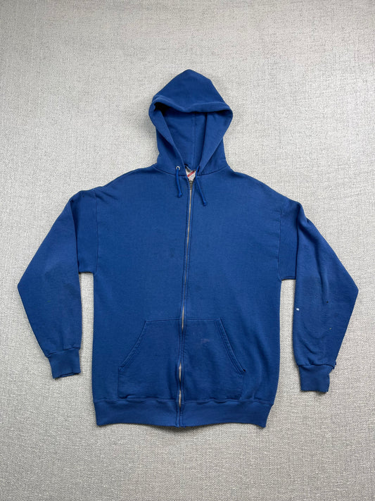 90's Blue Zip Up Hoodie