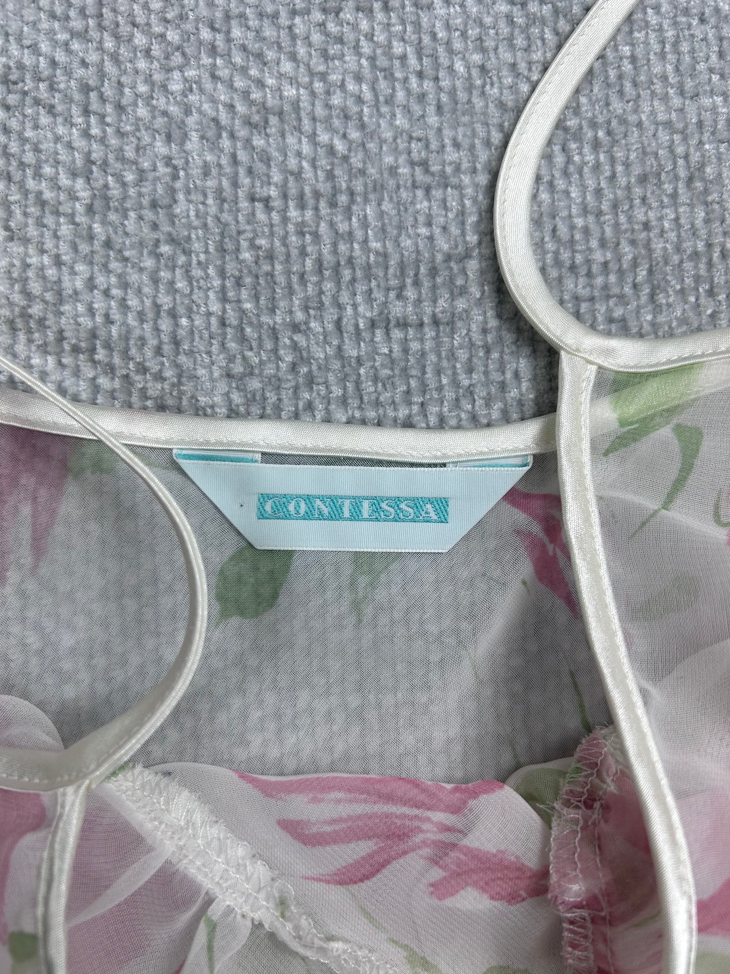 90's Sheer Floral Slip Dress