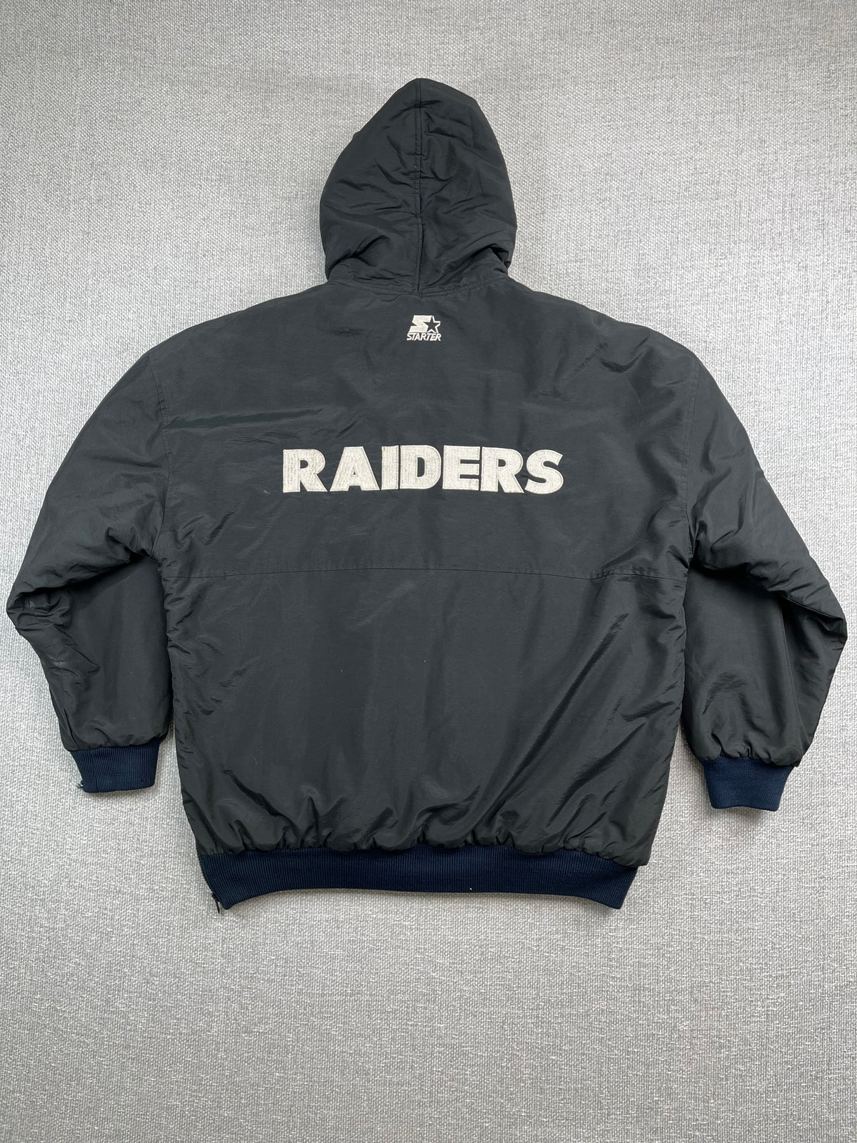 90's Raiders Starter Hooded Jacket
