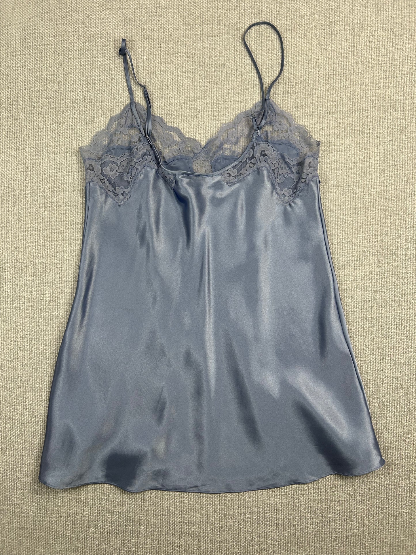 Y2K Blue Lace Slip Dress